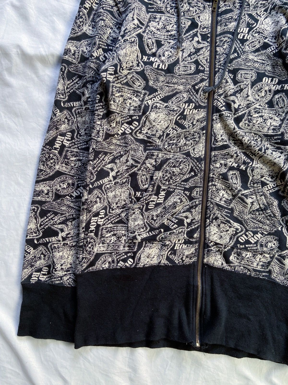 Japanese Brand ANTIPODE OLD ROCK PRINTED ZIP HOODIE hysteric glamour style Size US M / EU 48-50 / 2 - 6 Thumbnail