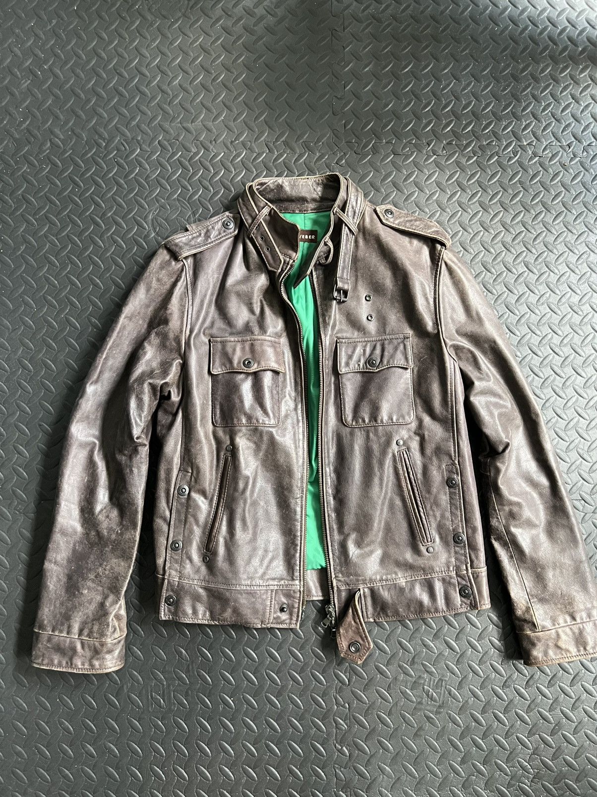 Weber Leather Moto Jacket Size US M / EU 48-50 / 2 - 1 Thumbnail