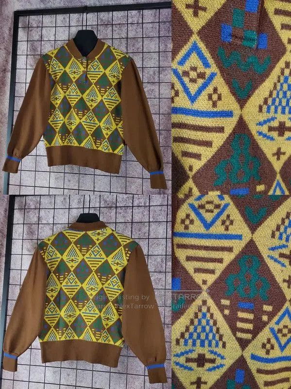 Dior Dior Brown Wool Long Sleeve Sweater for Women . Size M / US 6-8 / IT 42-44 - 3 Thumbnail