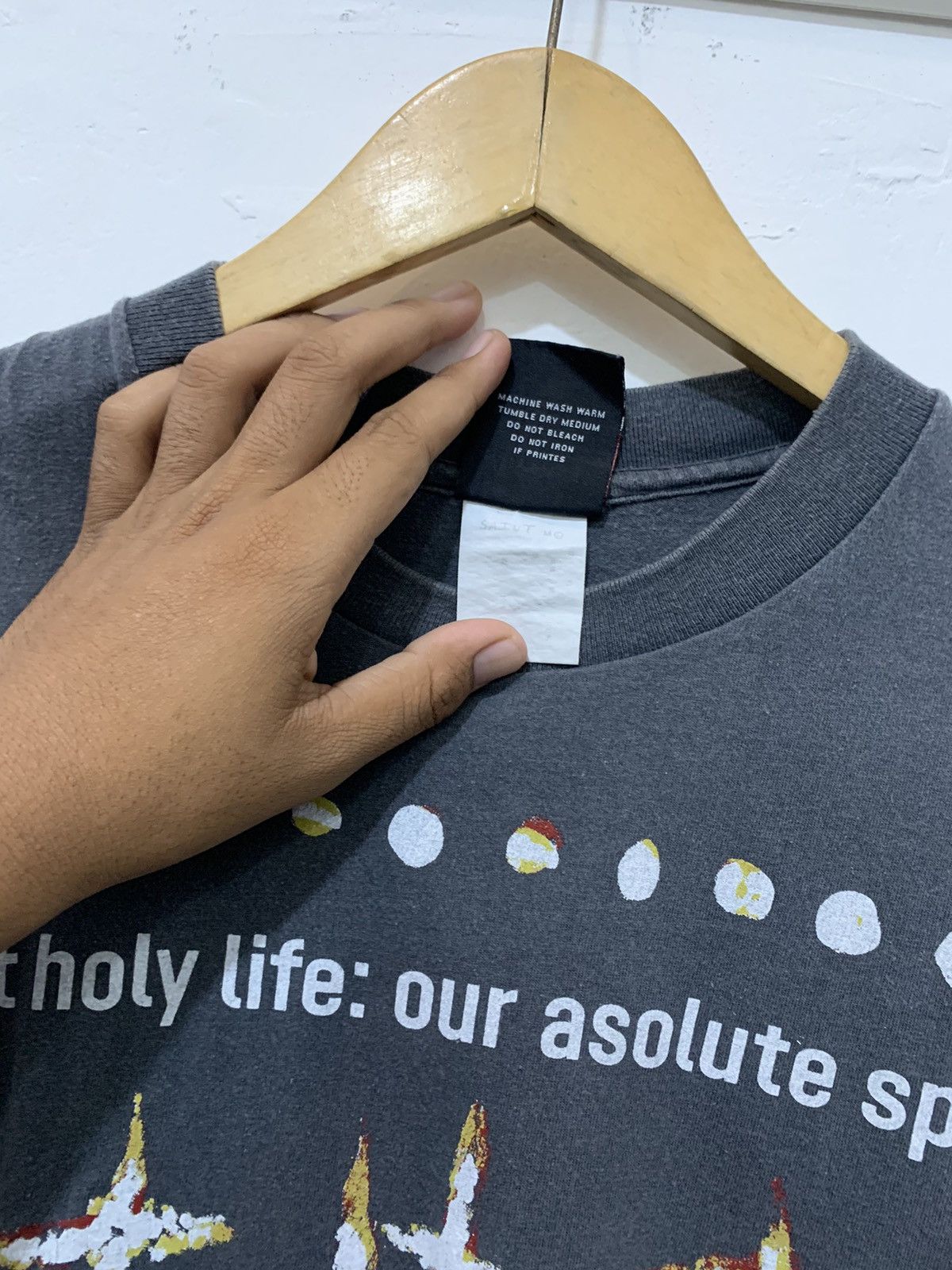 Japanese Brand × Vintage Saint Jesus t-shirt parody of the band NIN Size US XL / EU 56 / 4 - 4 Thumbnail