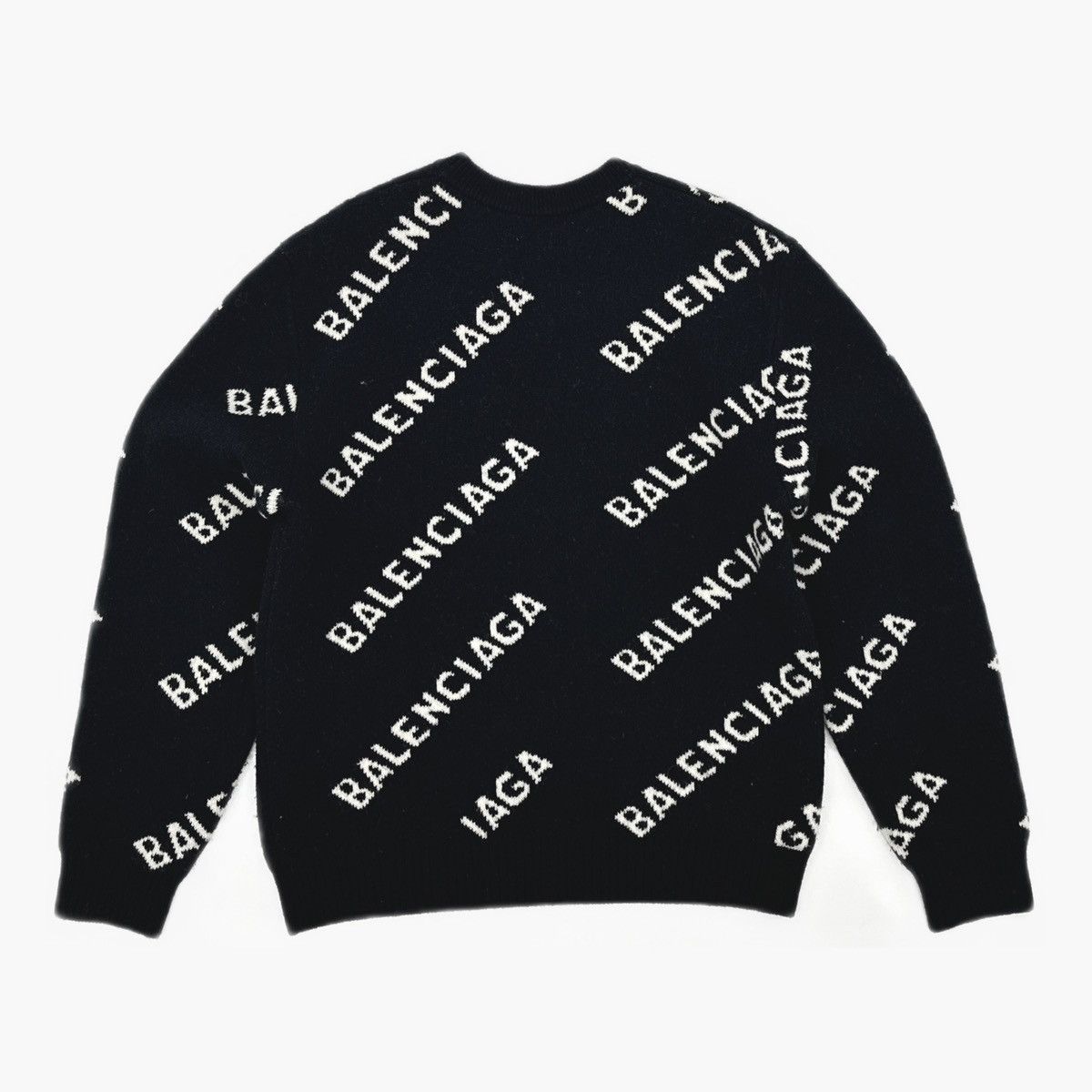 Balenciaga Balenciaga Allover Logo Crewneck sweater Size M / US 6-8 / IT 42-44 - 2 Thumbnail