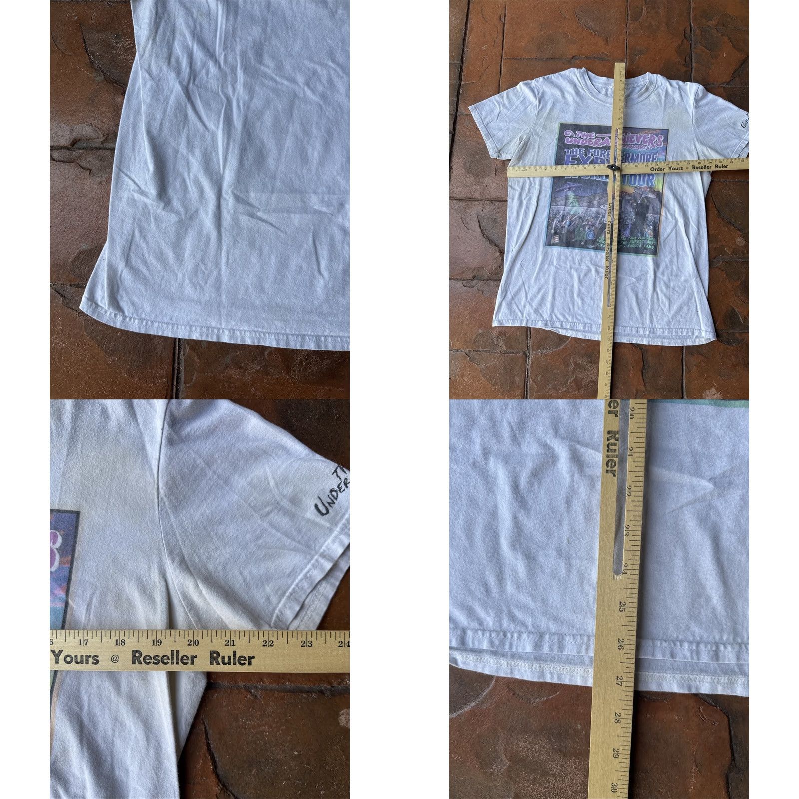 Gildan Underachievers Suicideboys Concert T-Shirt L White Streetwear Gildan Crew Neck Short Sleeve Logo Size US L / EU 52-54 / 3 - 9 Thumbnail