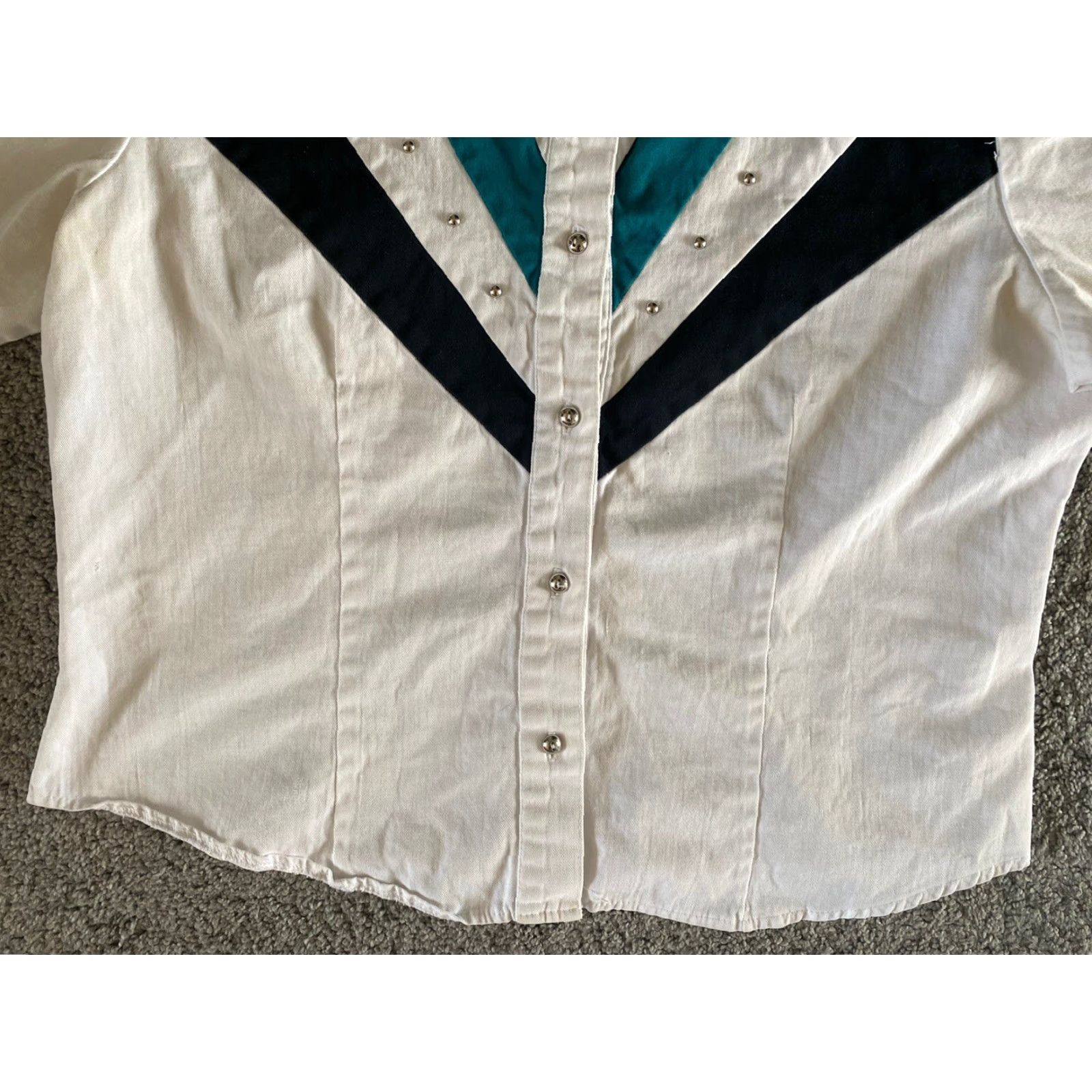 Vintage VINTAGE Banjo Dallas Texas Button Up Shirt Women’s XL Made In USA Western Look Shirt Womens XL Size XL / US 12-14 / IT 48-50 - 6 Thumbnail