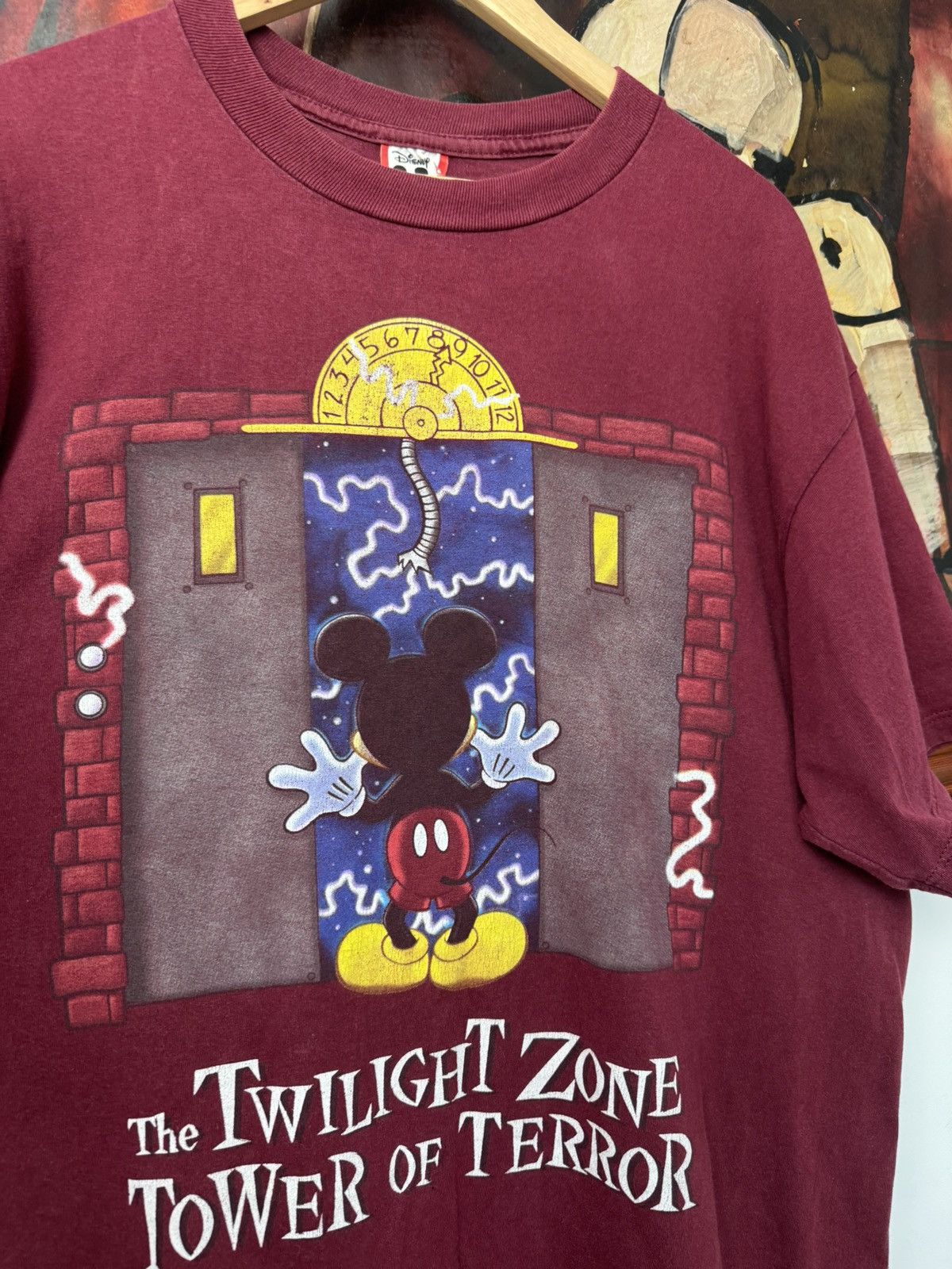 Disney The Twilight Zone Tower of Terror Mickey Mouse Vintage Tee Size US XL / EU 56 / 4 - 3 Thumbnail