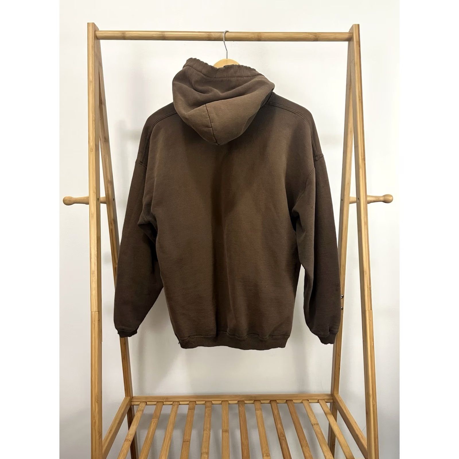 Gildan VINTAGE Gildan Hoodie Main Selling Point: Grunge Distressed Worn WIP Boxy Brown L Mens Shirt Size US L / EU 52-54 / 3 - 2 Thumbnail