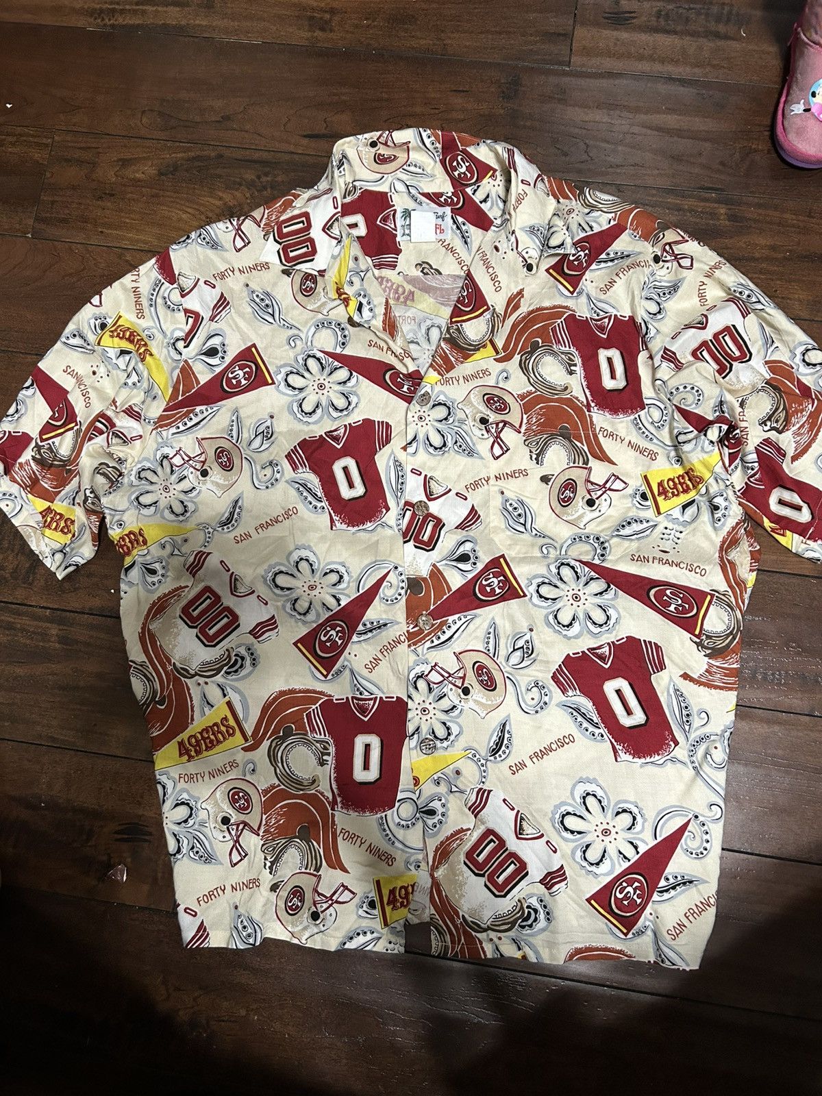 Other Vintage Sun&Turf NFL San Francisco 49ers Hawaiian print Size US L / EU 52-54 / 3 - 1 Thumbnail