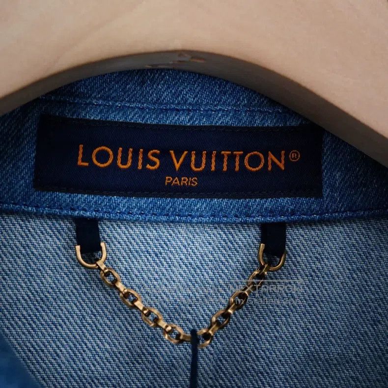 Louis Vuitton Louis Vuitton Wide striped patchwork print denim Polo shir Size US S / EU 44-46 / 1 - 3 Thumbnail