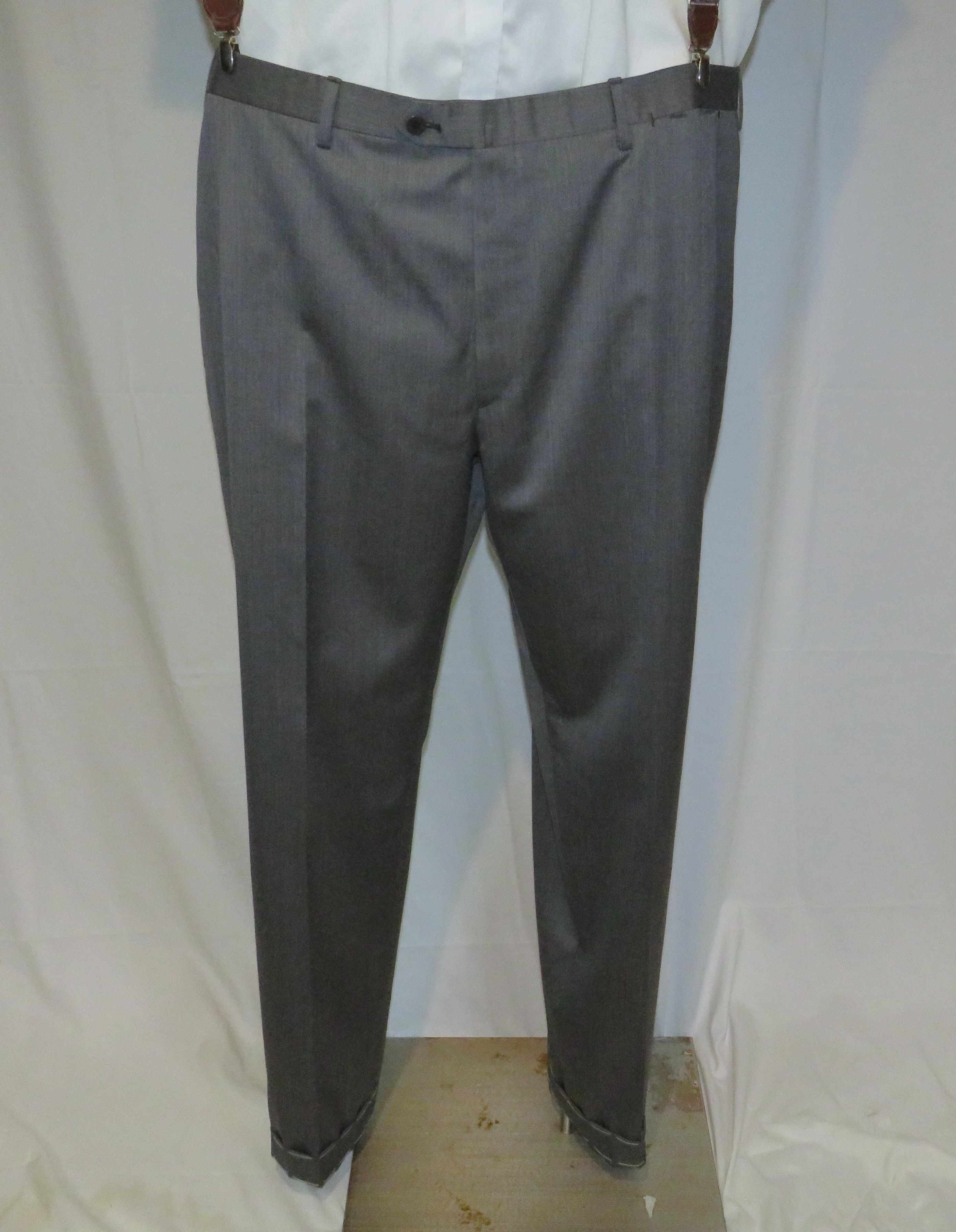 Brioni Silk Blend Gray Herringbone Double Breasted Suit 54R NWT Size 54R - 12 Thumbnail