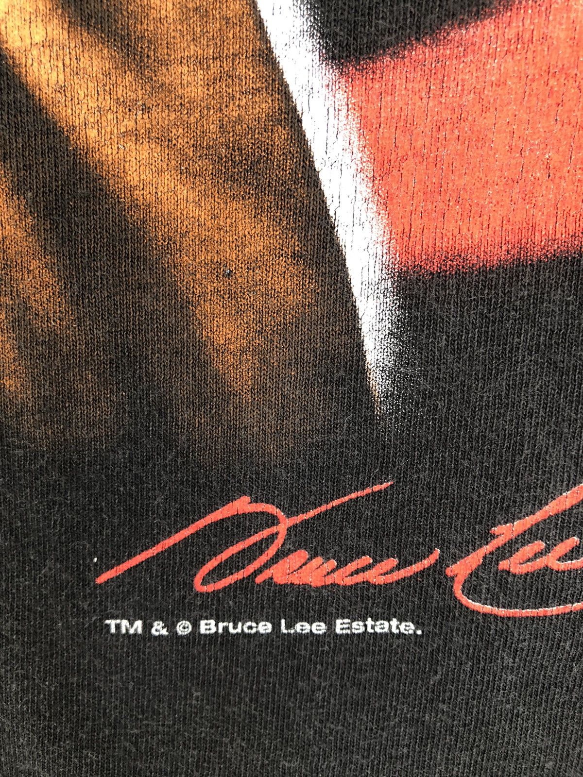 Vintage Vintage 90s BRUCE LEE Kung Fu Guru Tee Size US XL / EU 56 / 4 - 4 Thumbnail