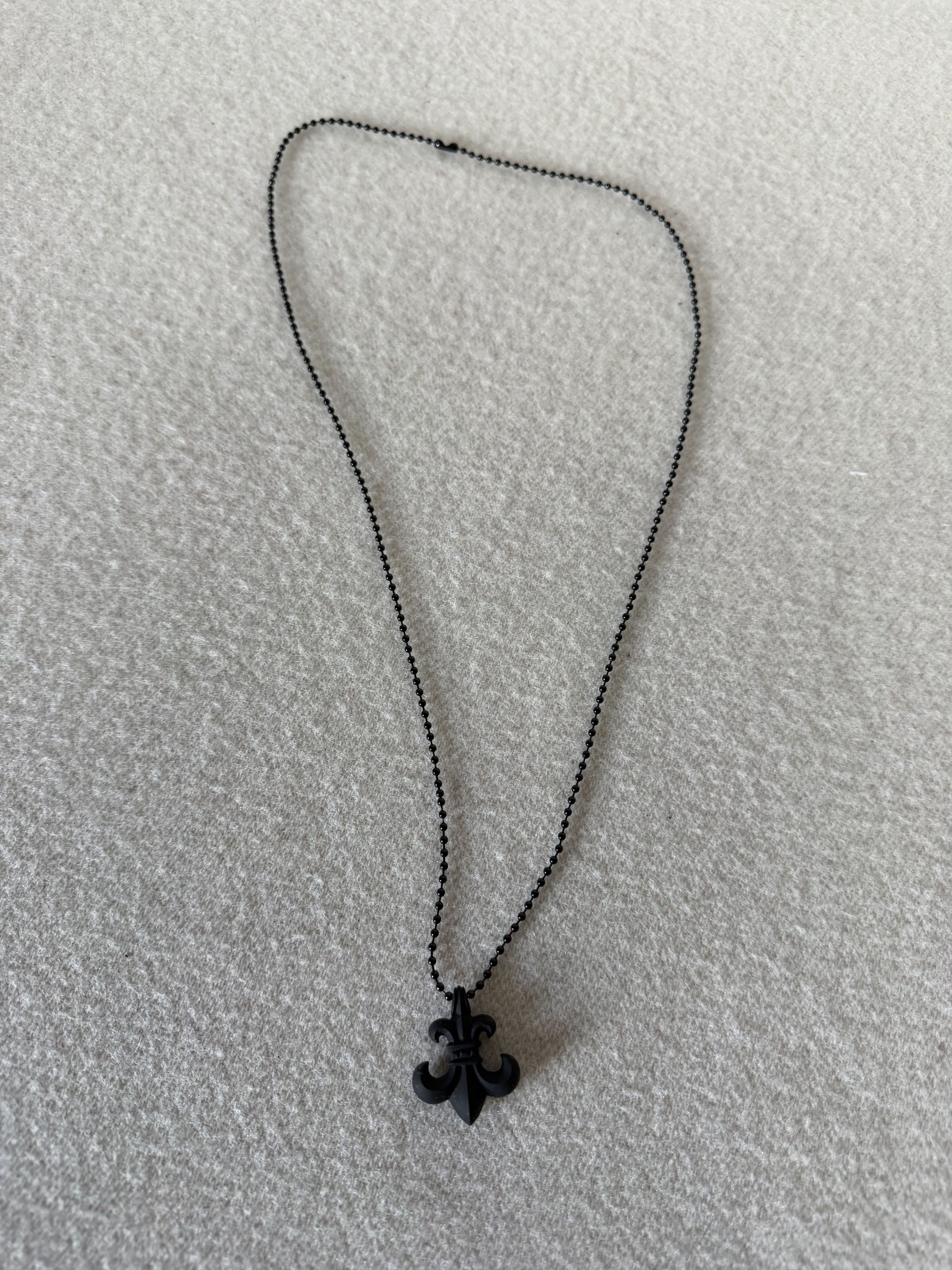 Chrome Hearts Chrome Hearts Silicone BS Fleur Pendant in Black Size ONE SIZE - 3 Thumbnail