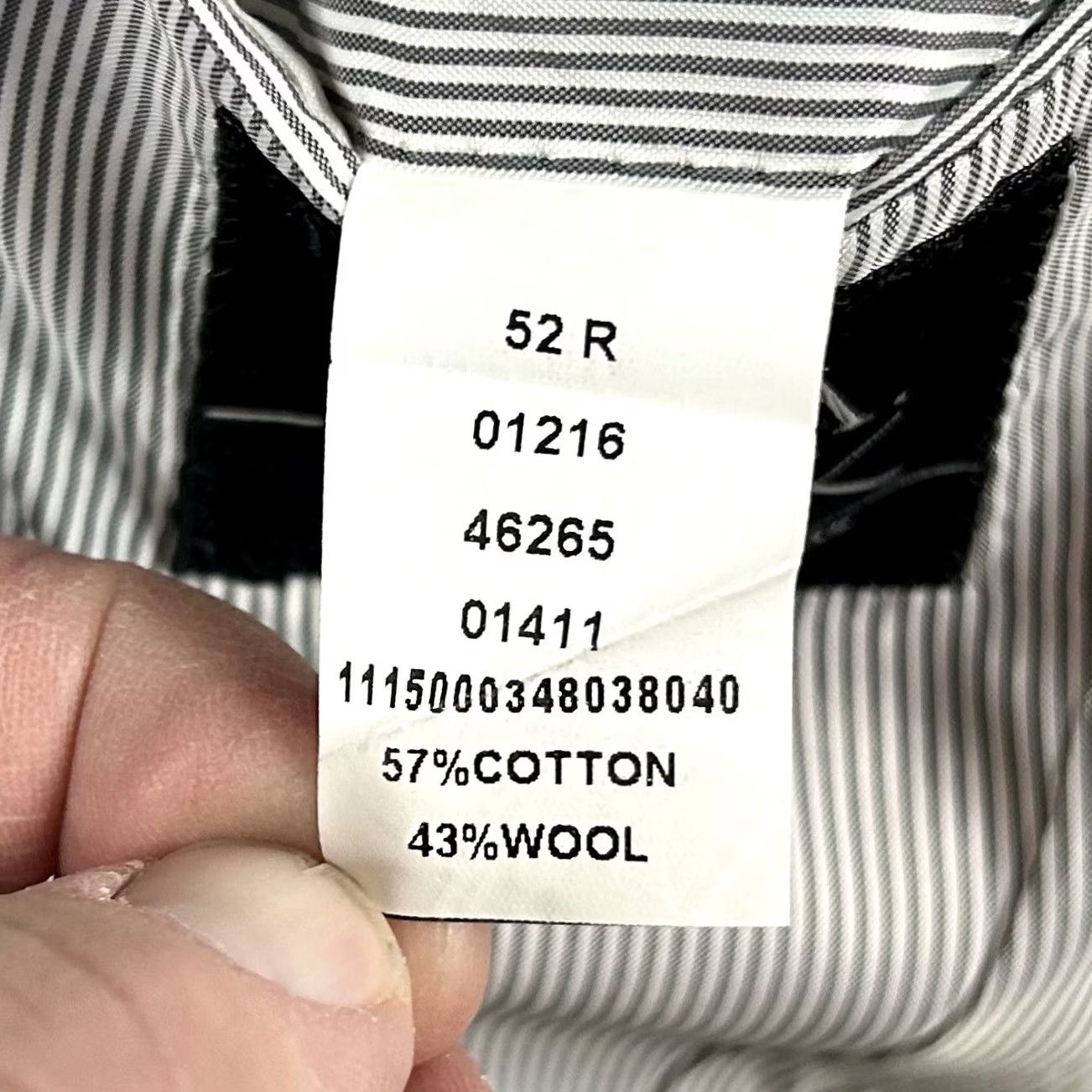 Jos. A. Bank Jos A Bank Sport Coat Gray Cotton Wool 2 Button Double Vented 52R Adult Mens Regular Tailored Fit Jacket Coat Notch Lapel Size US XS / EU 42 / 0 - 4 Thumbnail