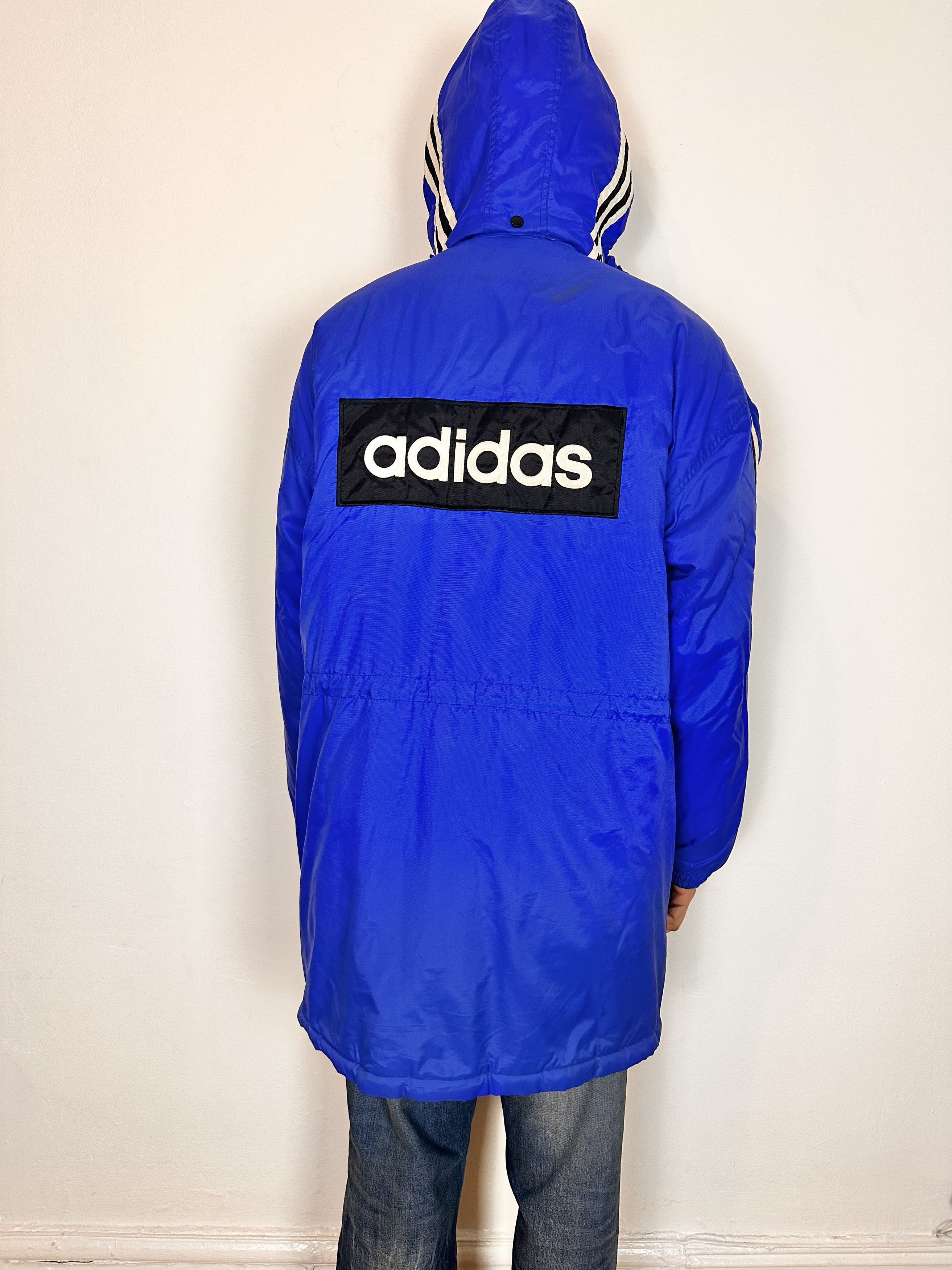 Adidas Vintage ADIDAS Blue Winter Puffer Coat - XXL Size US XXL / EU 58 / 5 - 4 Thumbnail