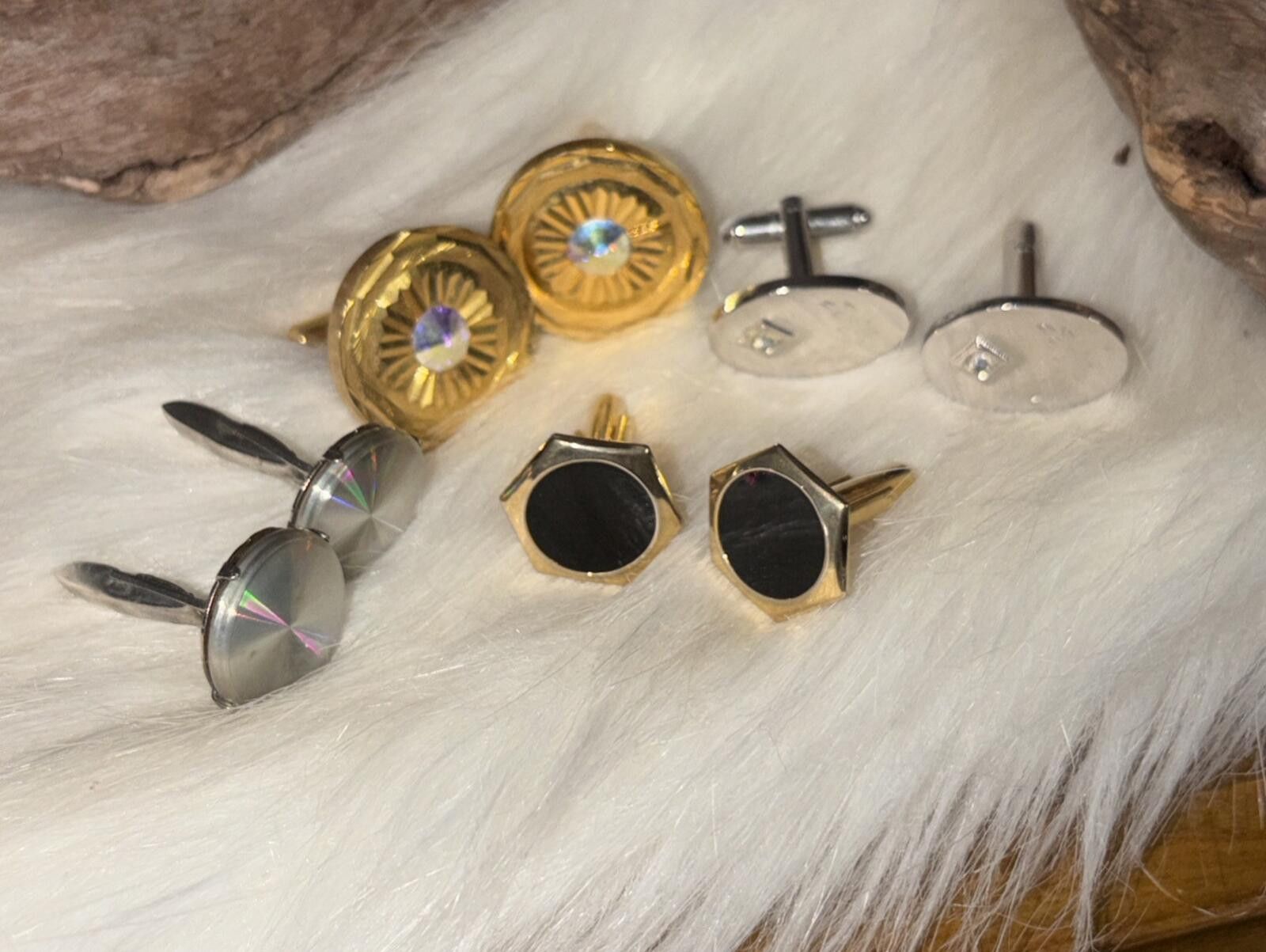 Antique Rivet Vintage Lot of Miscellaneous Antique Men's Cuff Links Size ONE SIZE - 1 Thumbnail
