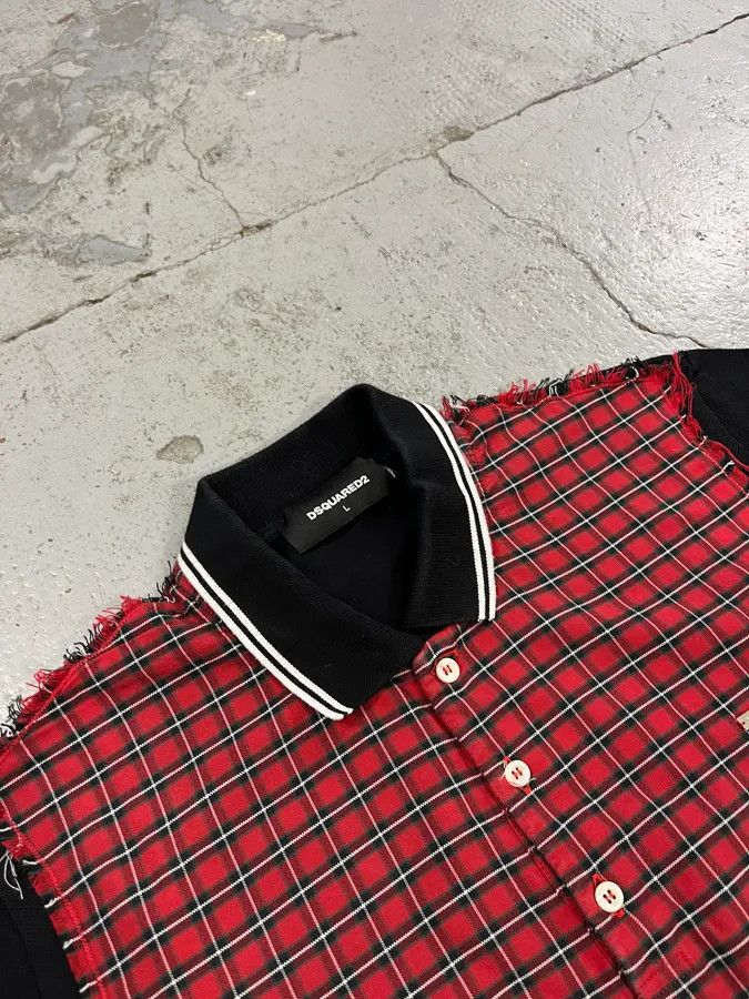 Dsquared2 SS2017 Dsquared2 Red Tartan Polo Size US S / EU 44-46 / 1 - 4 Thumbnail
