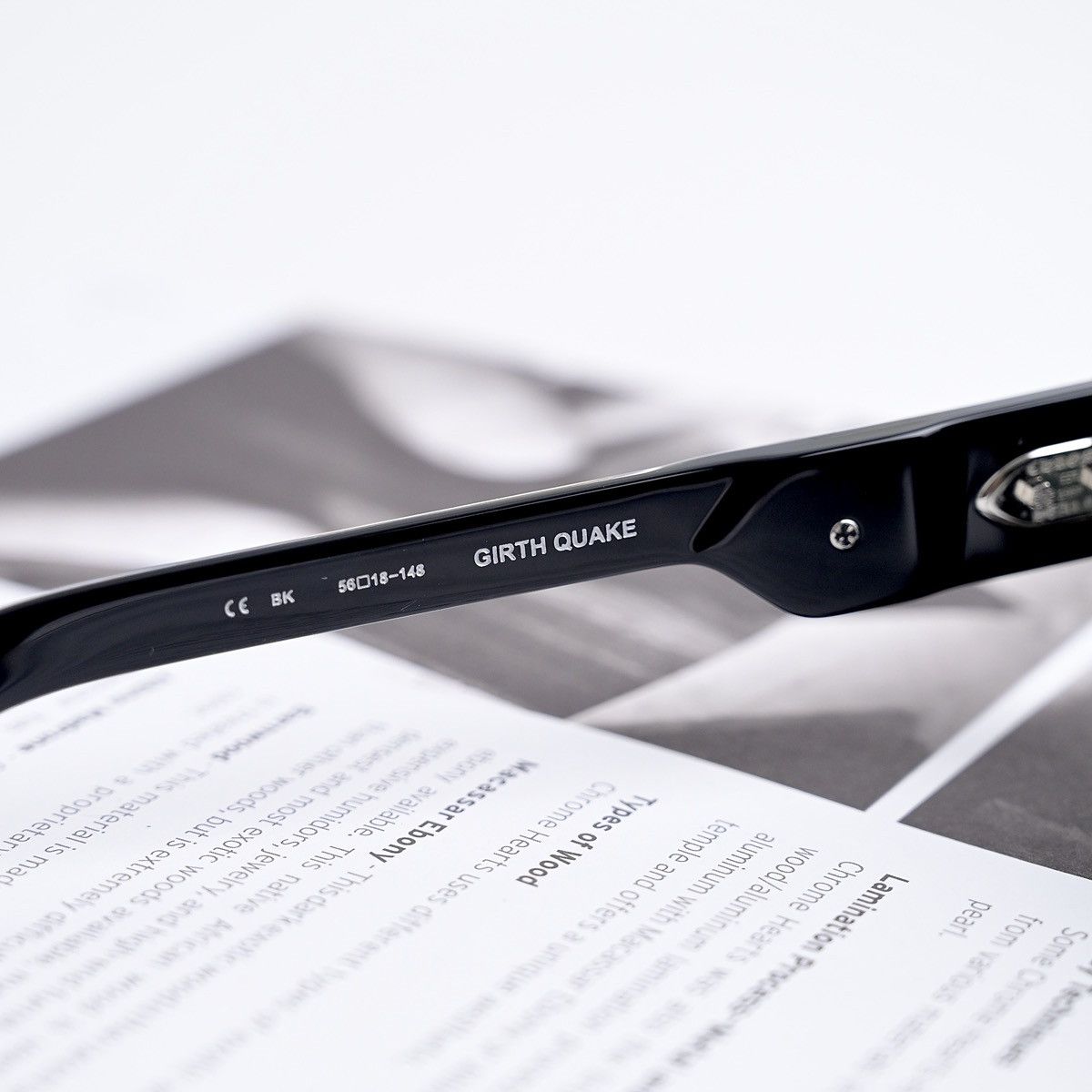 Chrome Hearts CHROME HEARTS GIRTH QUAKE BLACK SUNGLASSES Size ONE SIZE - 5 Thumbnail