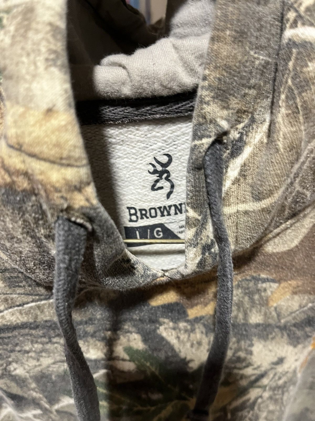 Vintage y2k camo hoodie Size 30 - 5 Thumbnail