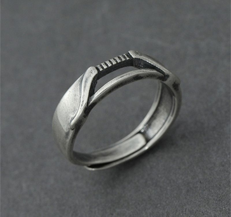 Japanese Brand × Jewelry Trendy S925 Men Ring Size ONE SIZE - 1 Thumbnail