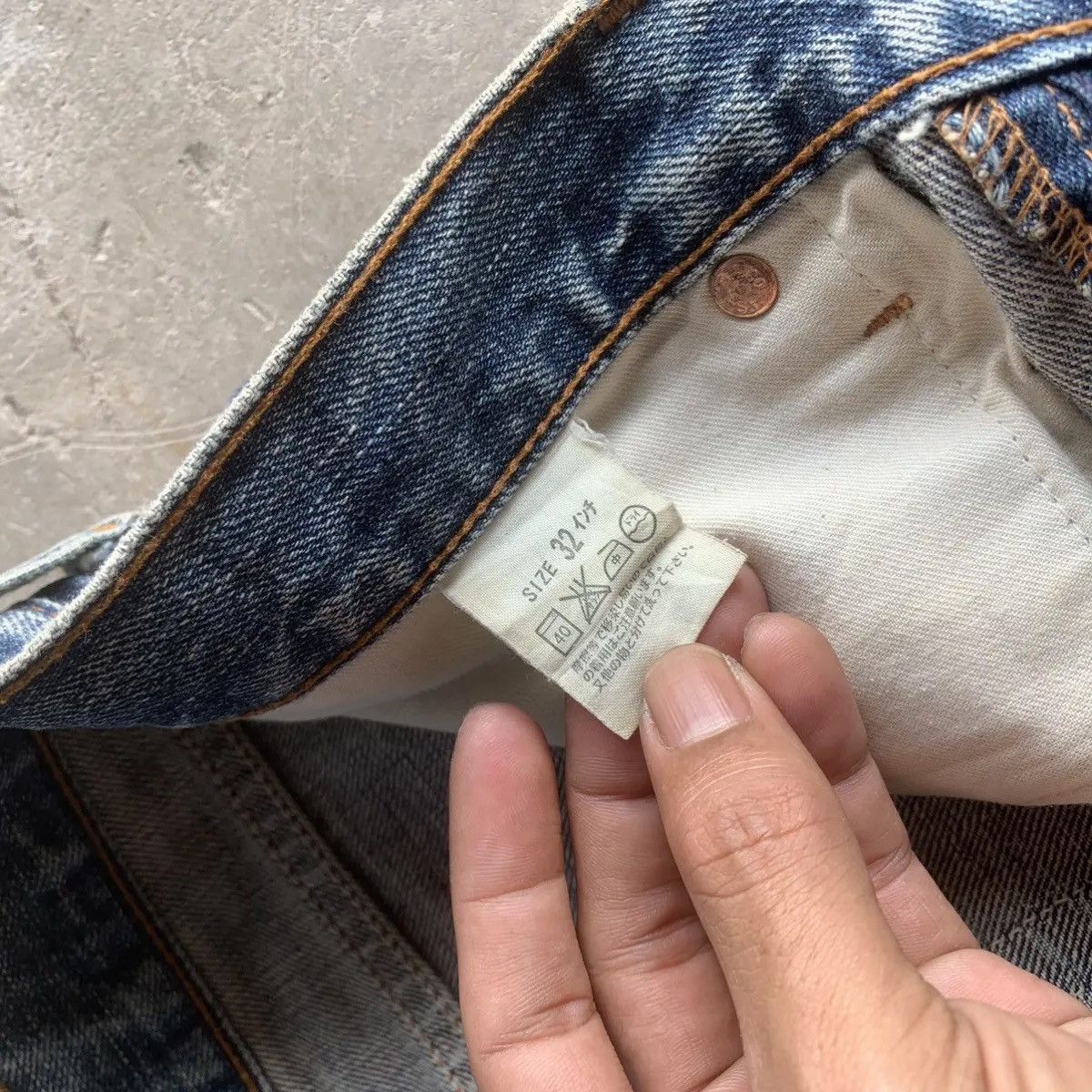 Levi's Vintage Clothing 💥DISTRESSED!Vtg Levi’s 502 Mudwash Jeans W32 L34 Denim Pants Size US 32 / EU 48 - 10 Thumbnail