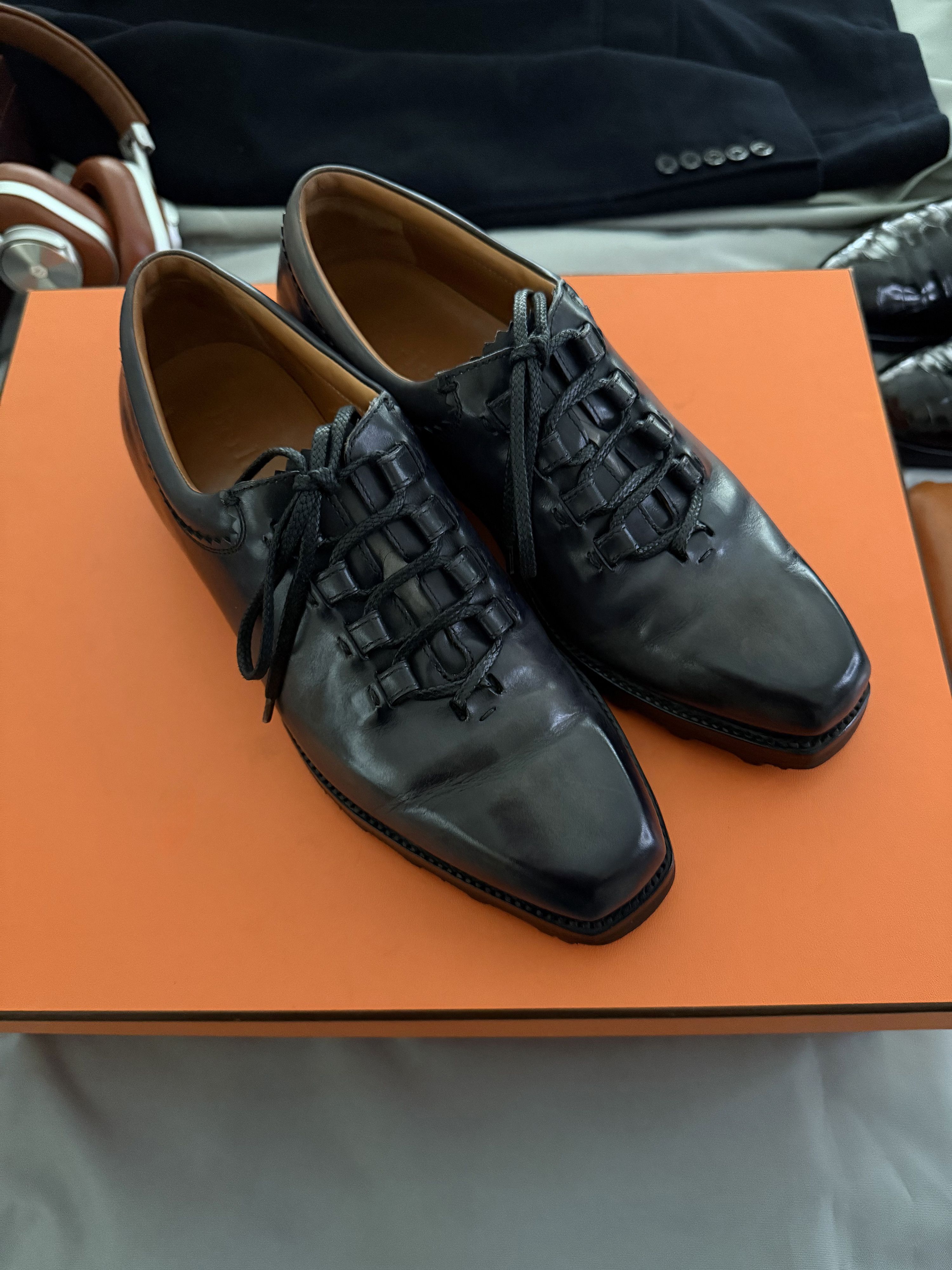 Berluti Coveted Rare $2,500 Stunning Burnished Patina Godly Details Size US 7.5 / EU 40-41 - 14 Thumbnail