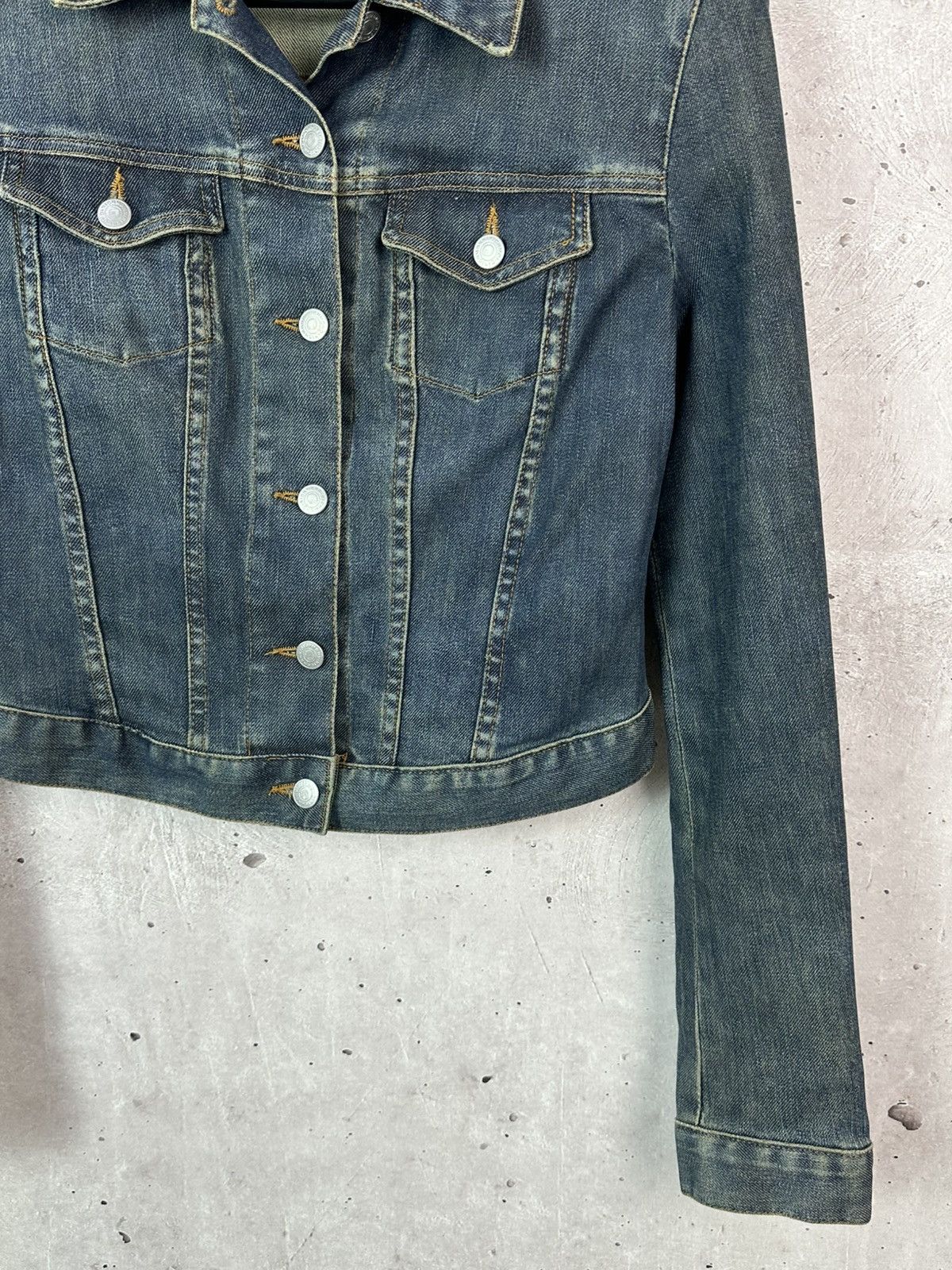 John Richmond Vintage Richmond Sequin Logo Denim Women’s Jacket Size S / US 4 / IT 40 - 4 Thumbnail