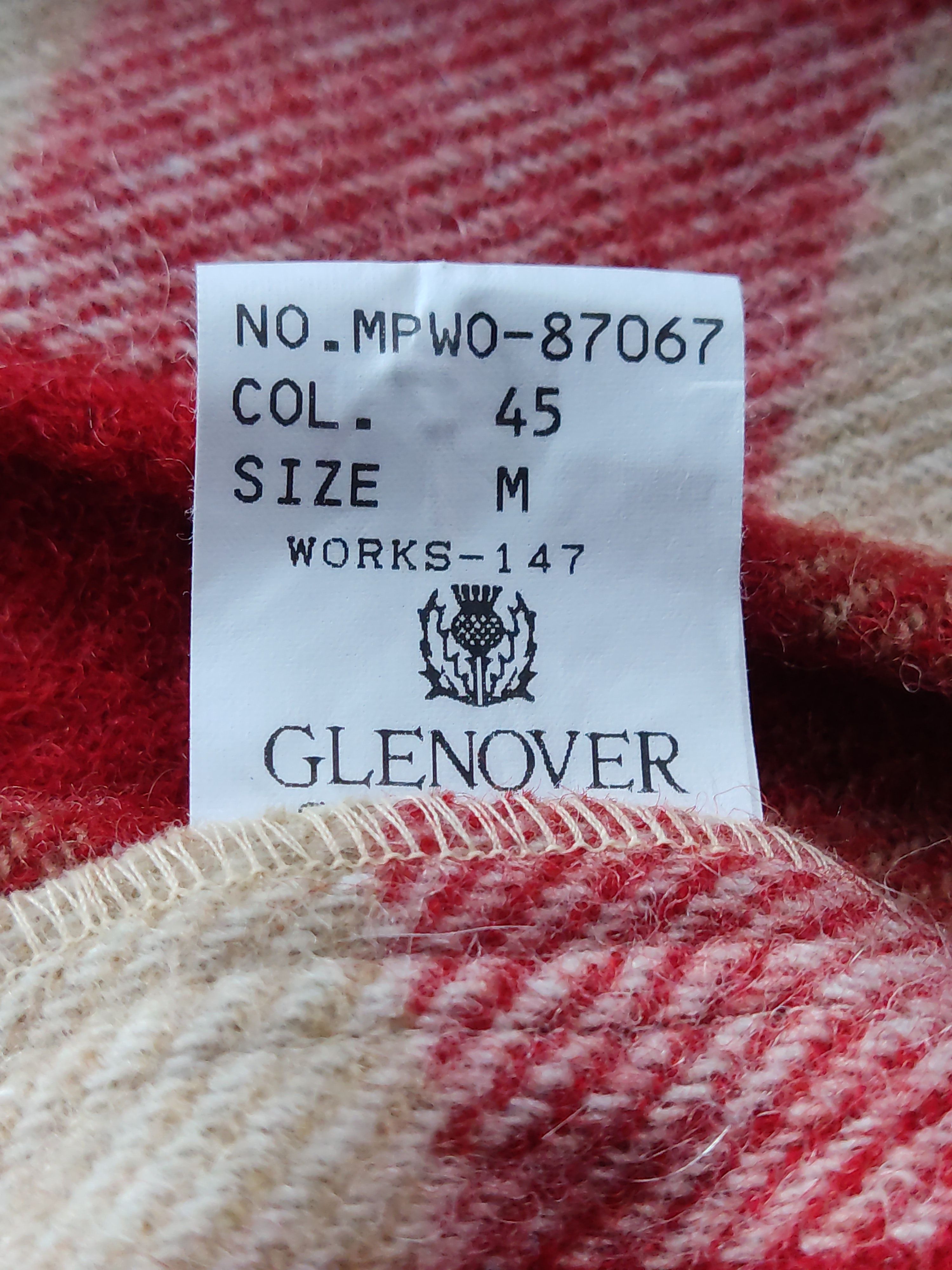 Japanese Brand Glenover Shirtmaker Work Wool Shirts Half Valcro Size US M / EU 48-50 / 2 - 9 Thumbnail