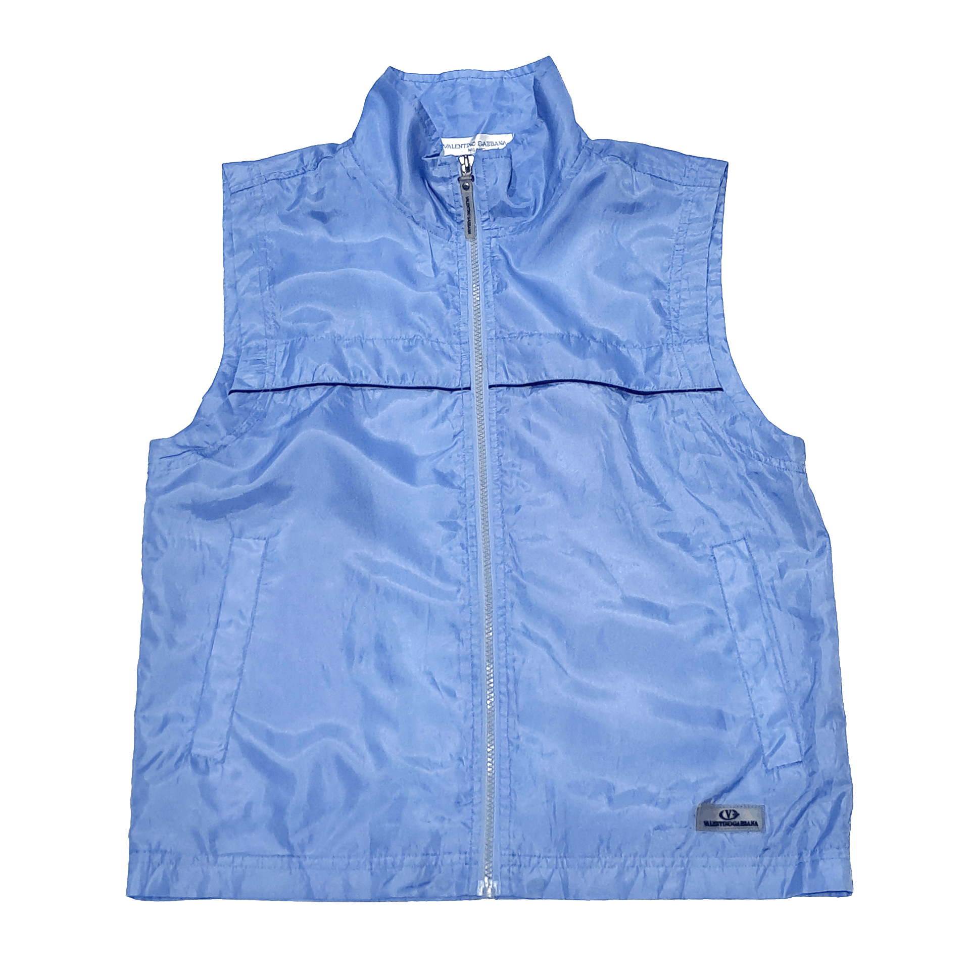Other Valentino Gabbana Blue Light Windbreaker Vest Luxury Size US M / EU 48-50 / 2 - 1 Thumbnail