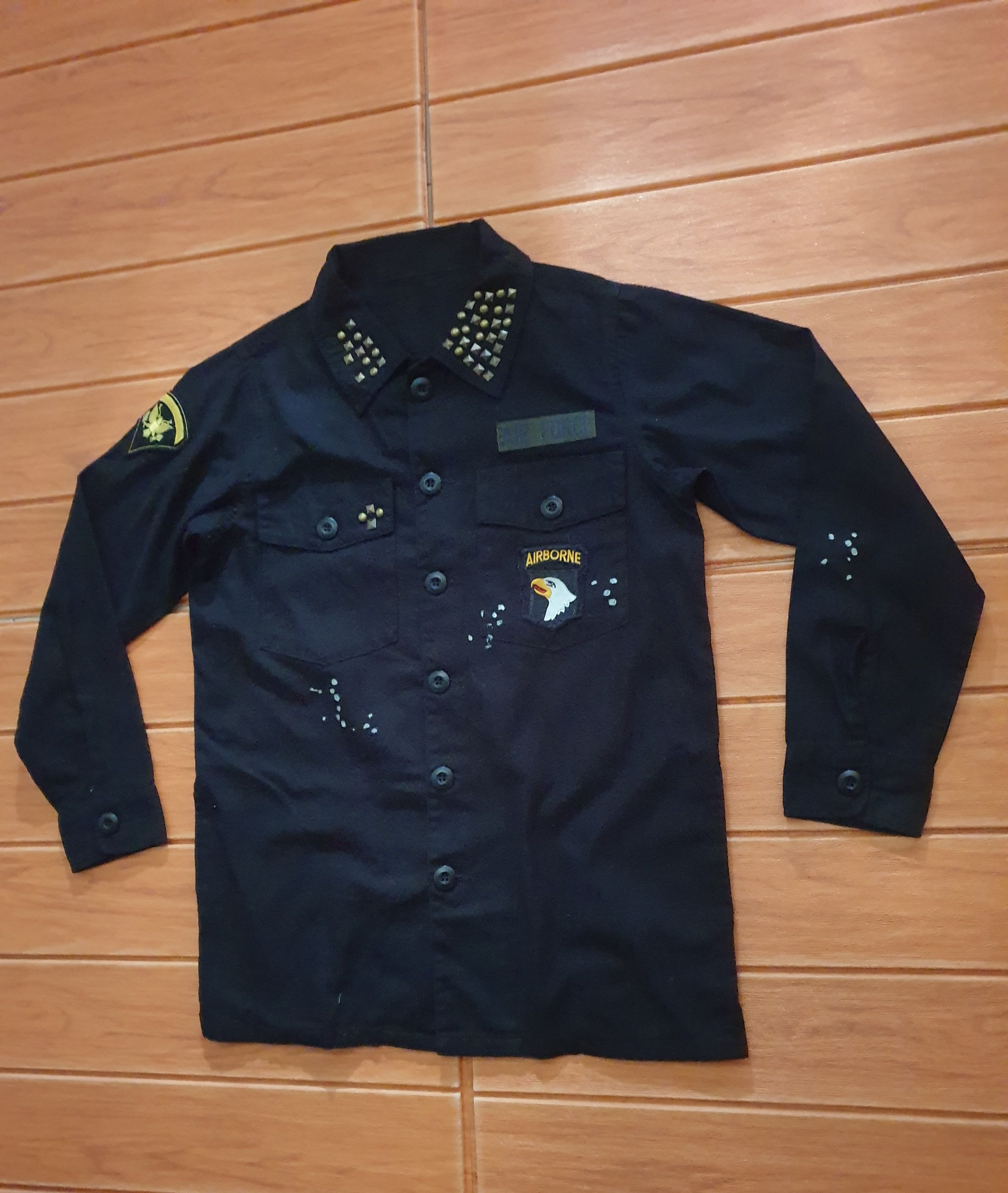 Japanese Brand Air force airborne button ups shirt Size US M / EU 48-50 / 2 - 6 Thumbnail