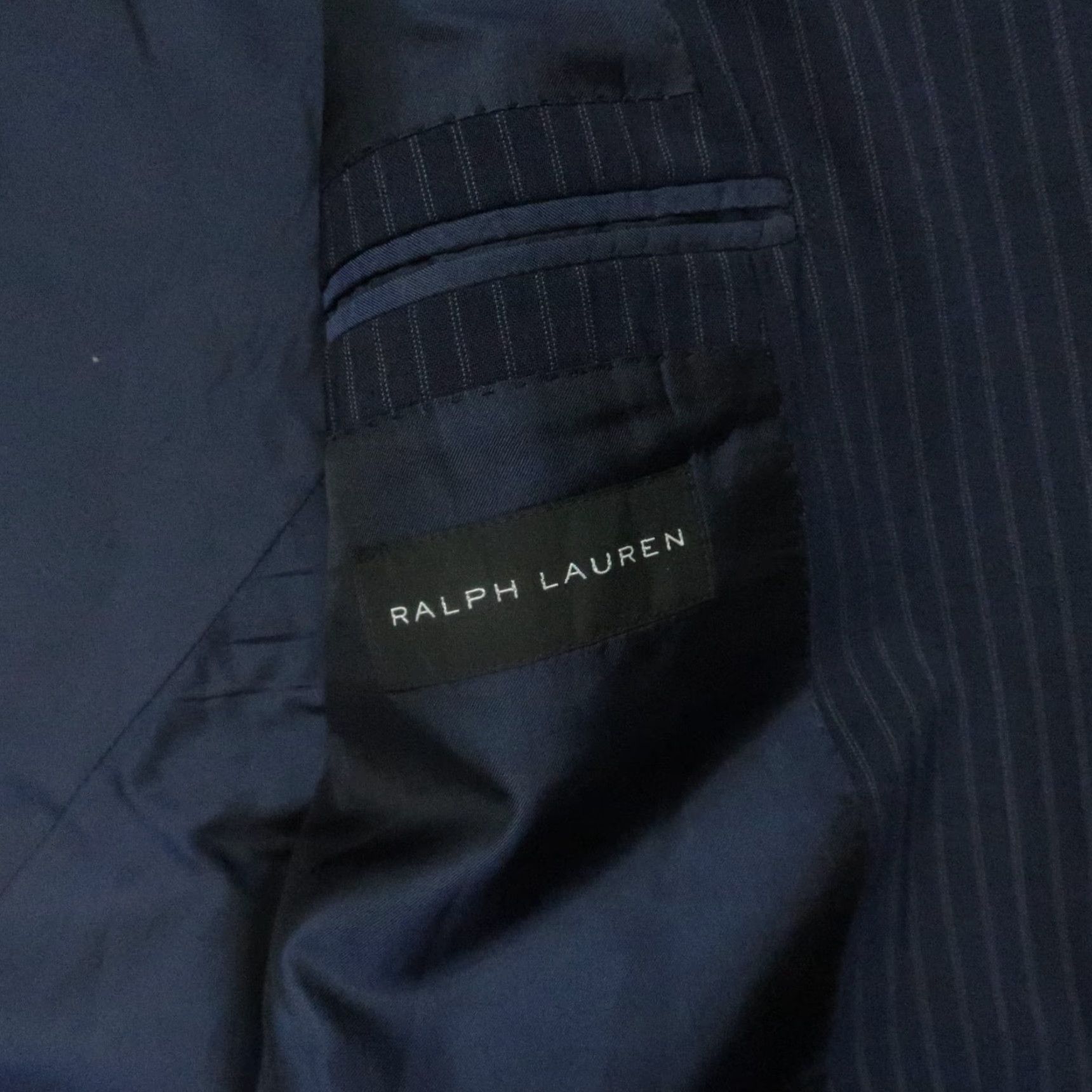 Ralph Lauren Ralph Lauren Black Label Blazer Men 44R Blue Stripe Wool Italy Mens Size 44R - 5 Thumbnail