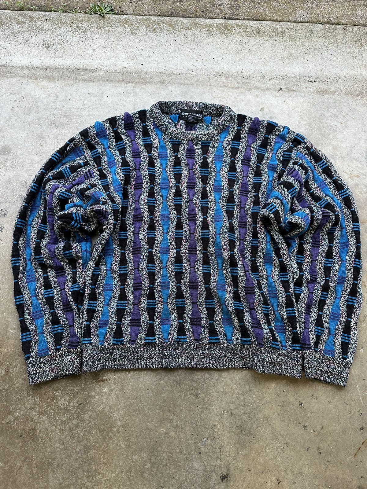 Vintage Coogi Style Knit Sweater