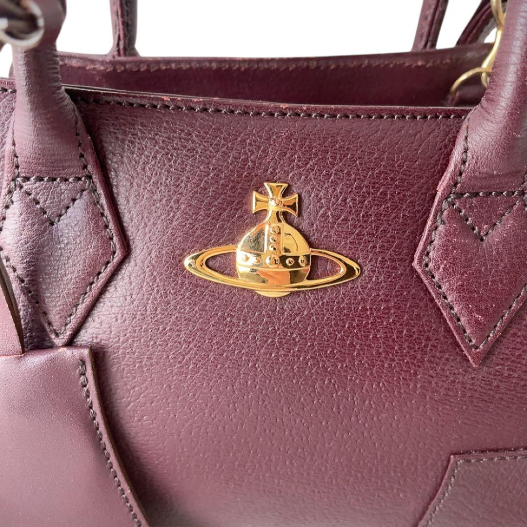 Vivienne Westwood Vivienne Westwood - Mini Bordeaux Gold Orb Shoulder Bag Size ONE SIZE - 4 Thumbnail