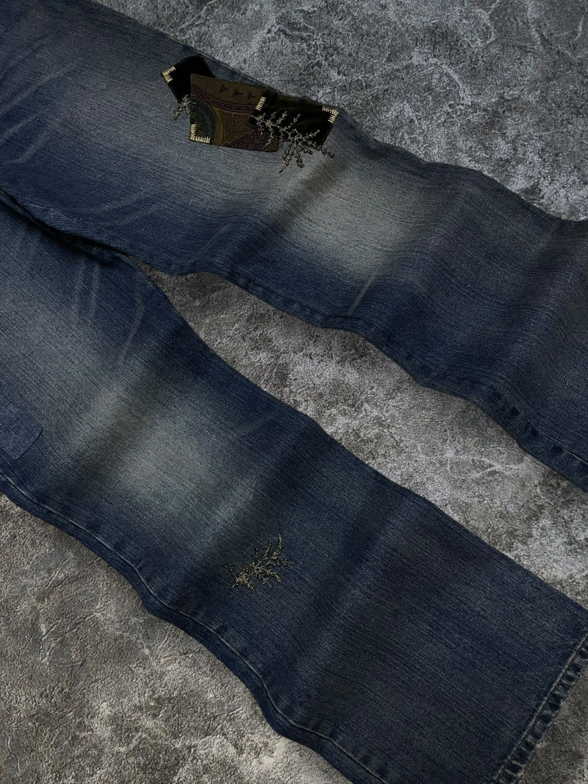 Designer × Polo Ralph Lauren × Vintage Vintage Designer Polo Ralph Lauren Flared Patchwork Jeans Size US 32 / EU 48 - 4 Thumbnail