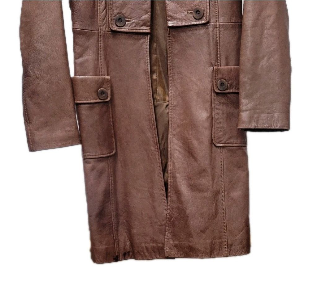 Bebe bebe Women Brown Open Closure Genuine Soft Leather Overcoat Size M / US 6-8 / IT 42-44 - 8 Thumbnail