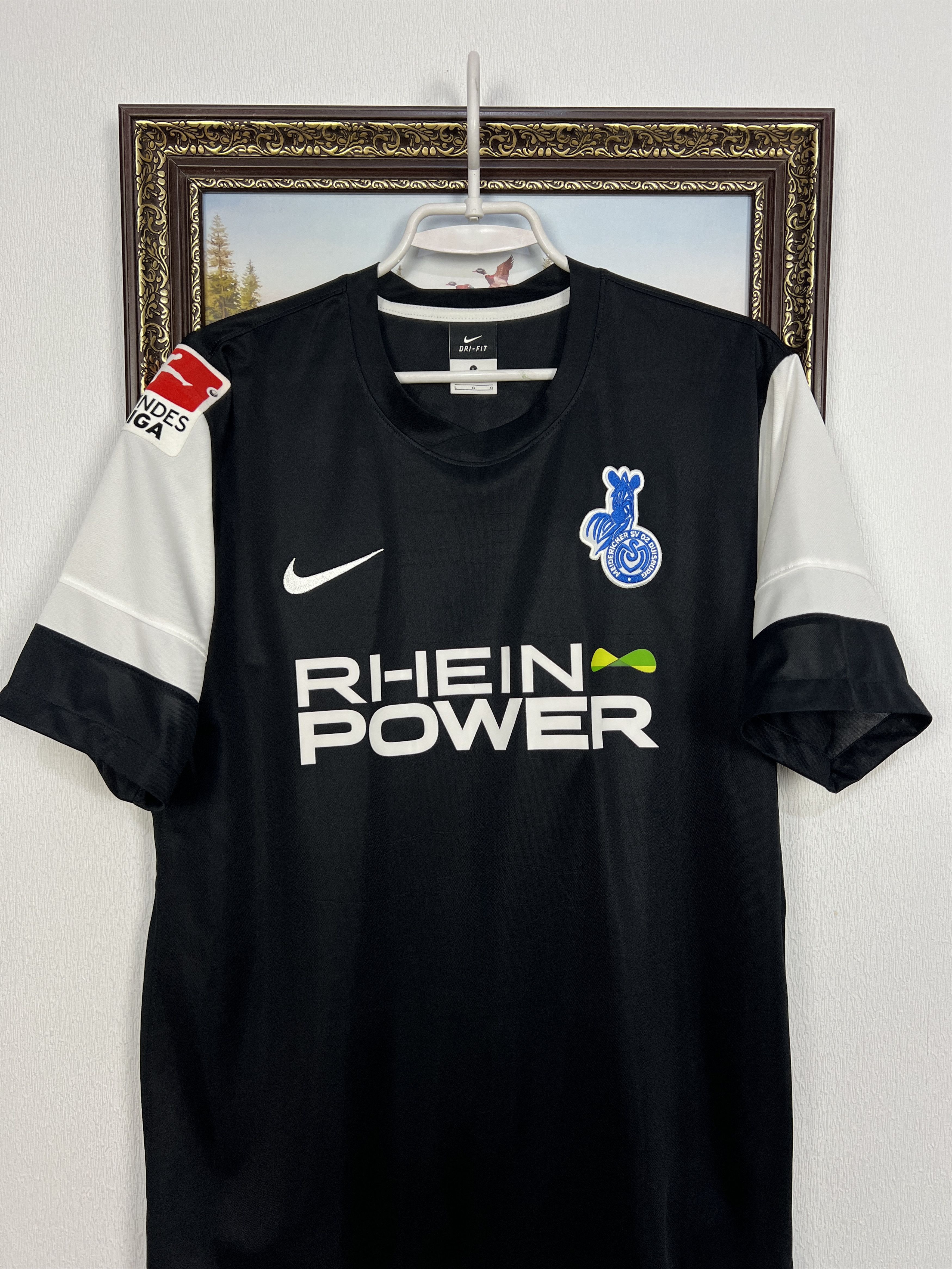 Nike MSV Duisburg Away football shirt 2011 Soccer #8 Exslager Size US L / EU 52-54 / 3 - 5 Thumbnail