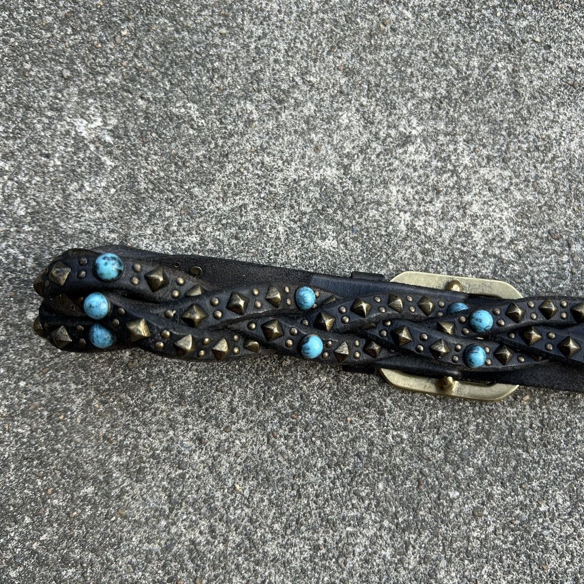 Vintage Vintage studded leather belt (Kapital Style) Size ONE SIZE - 7 Thumbnail