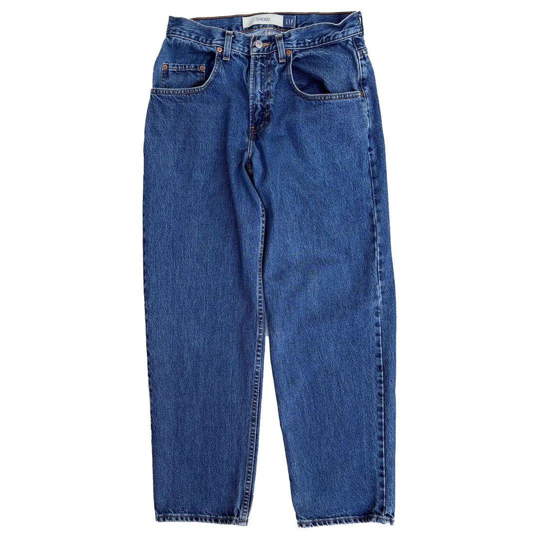 Gap Gap 1990 90s Vintage W31 L28 Baggy Blue Denim Jeans Size US 31 - 1 Thumbnail