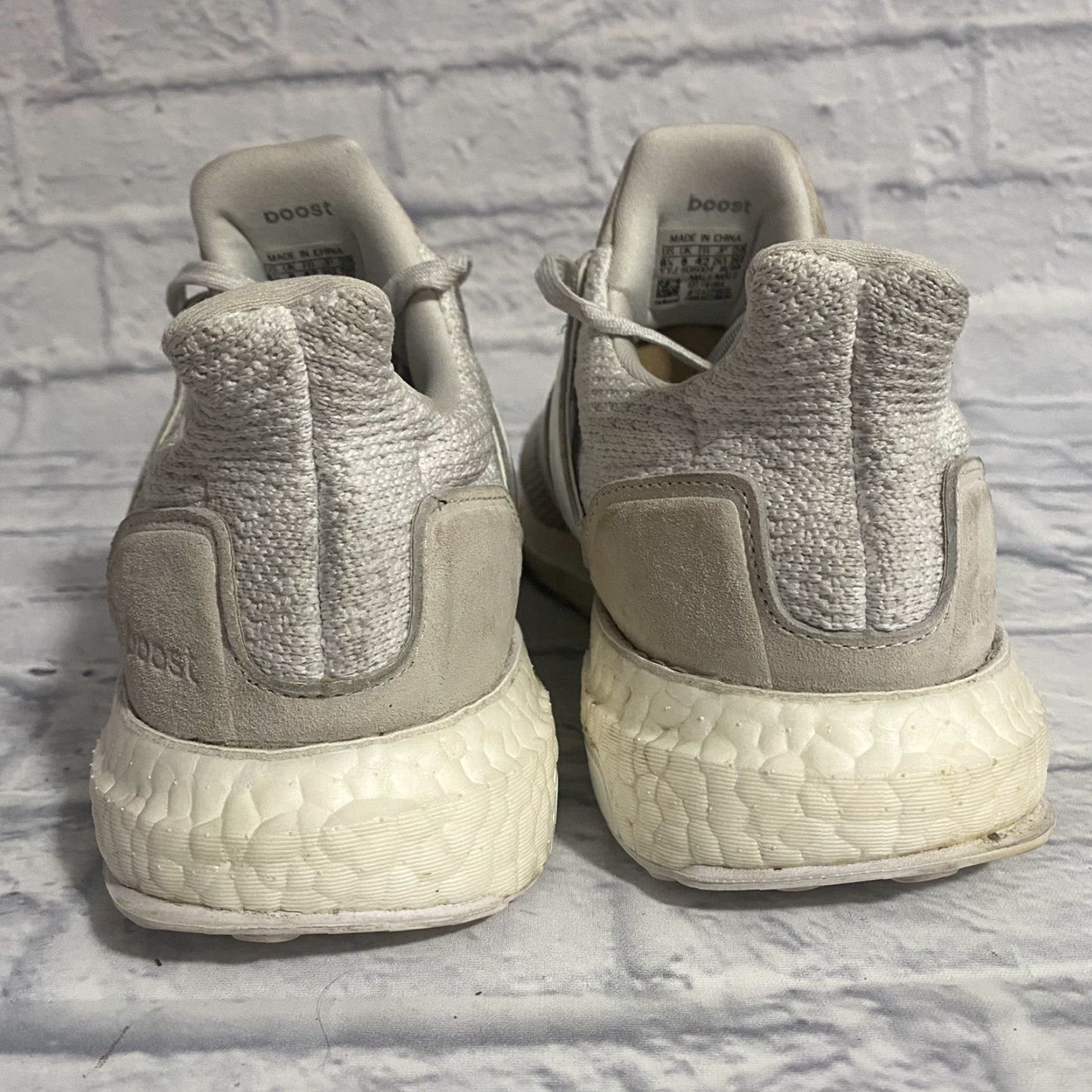 Adidas adidas UltraBoost DNA Cloud White Leather Grey Suede FW4904 Men’s Size 8.5 Size US 8 / EU 41 - 5 Thumbnail