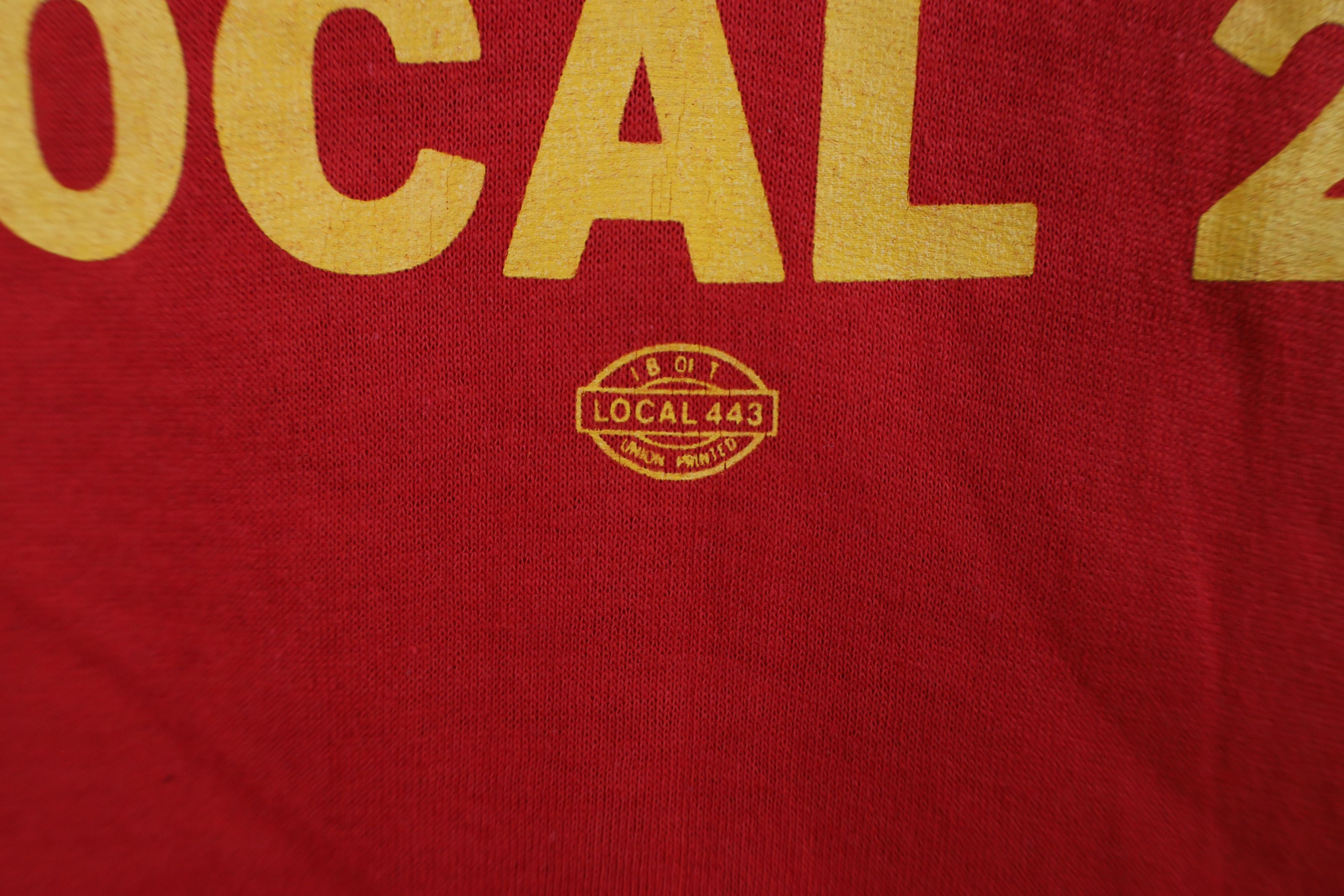 Vintage Deadstock Vintage 70s 20 Teamsters Union T-Shirt Red USA Size US XXL / EU 58 / 5 - 5 Thumbnail