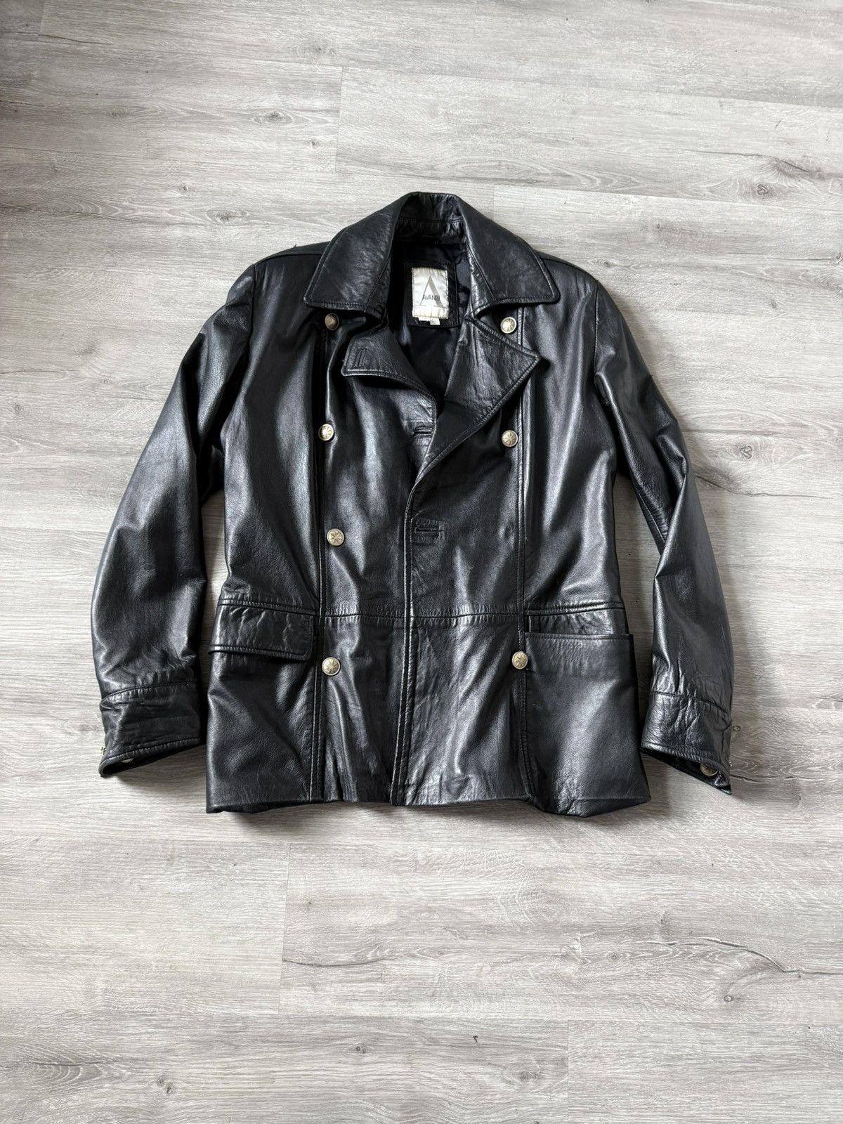 Vintage Early 2000s leather trench coat Size US M / EU 48-50 / 2 - 1 Thumbnail