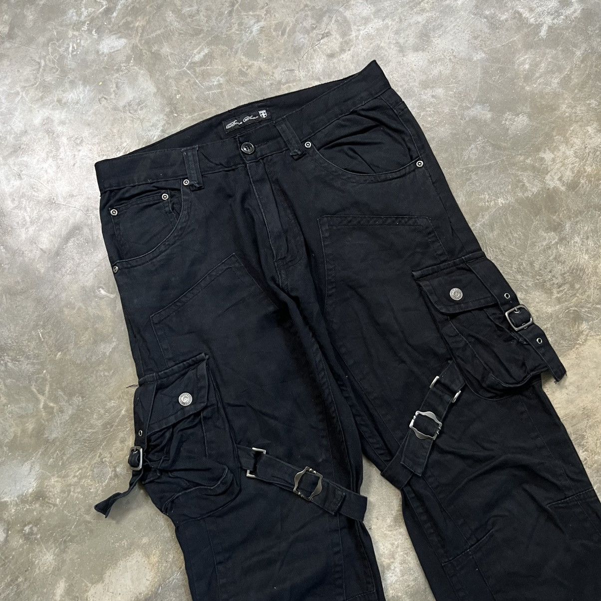 14th Addiction 2000s Bike Star 14th Style Double Knee Bondage Cargo Pants Size US 29 - 3 Thumbnail