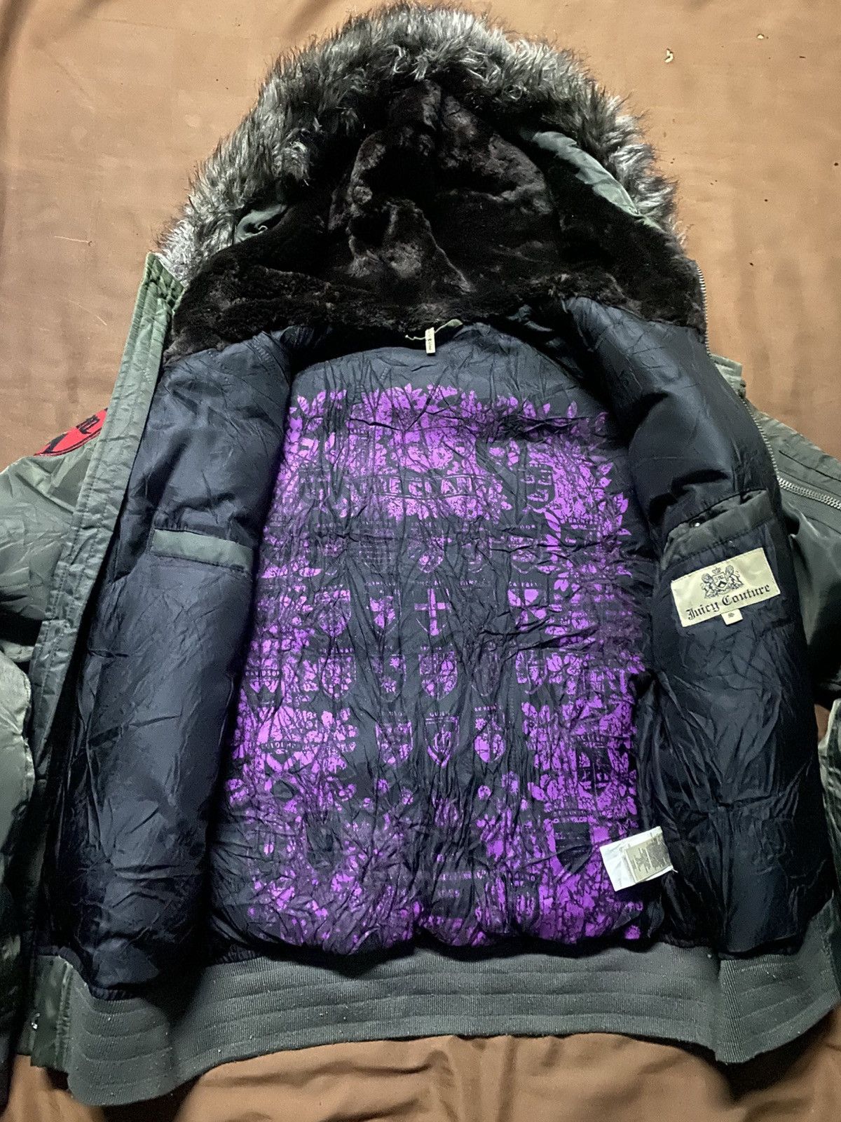 Juicy Couture ❗️OFFER❗️Vintage Juicy Couture N-2B Faux Fur Flight Jacket Size S / US 4 / IT 40 - 4 Thumbnail