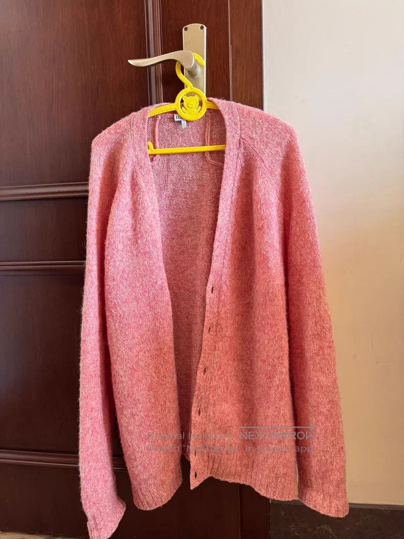 Loewe Loewe Salmon Pink Open Cardigan - Wool Size US M / EU 48-50 / 2 - 1 Thumbnail