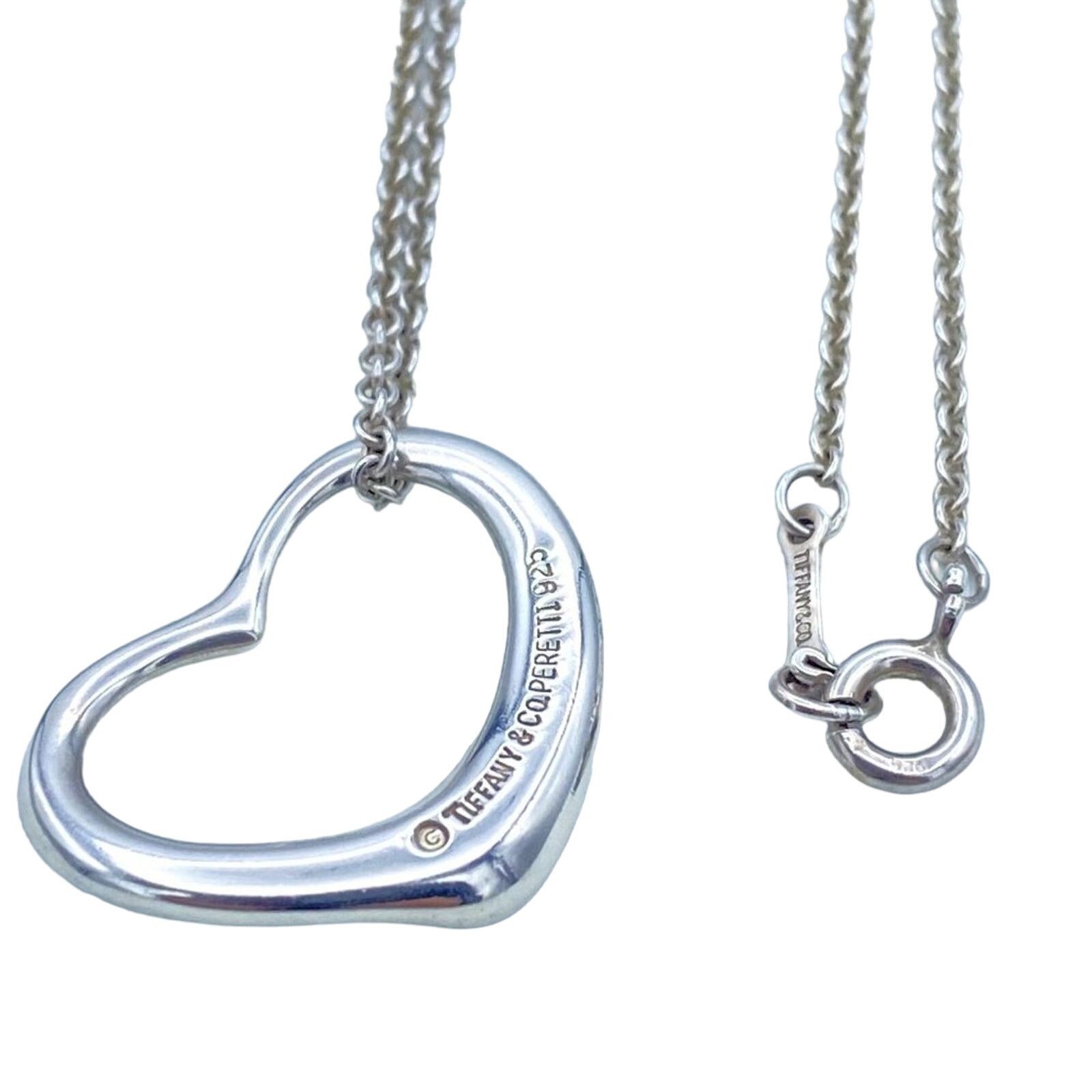 Tiffany & Co. Tiffany & Co Elsa Peretti Open Heart Pendant Necklace Size ONE SIZE - 1 Thumbnail