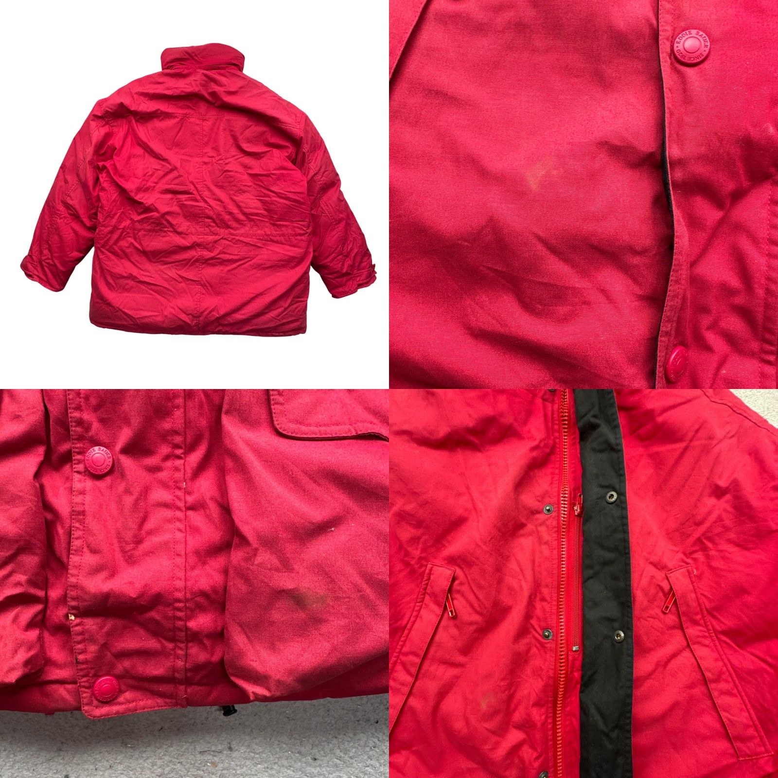 Eddie Bauer VINTAGE Eddie Bauer Goose Down Puffer Parka Jacket Coat Mens Large Long Quilted 90s Red Puffer Jacket Mens L Size US L / EU 52-54 / 3 - 8 Thumbnail