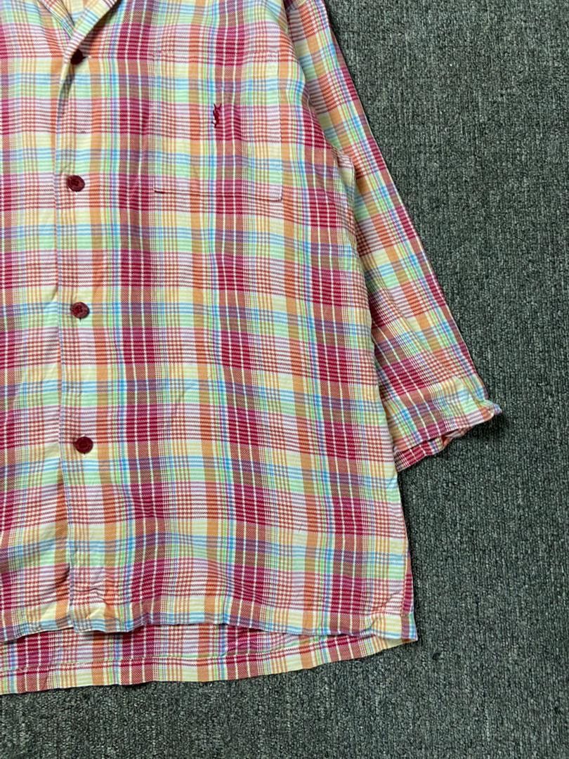 Yves Saint Laurent Yves Saint Laurent Colorful Plaid Shirt (204) Size M / US 6-8 / IT 42-44 - 8 Thumbnail