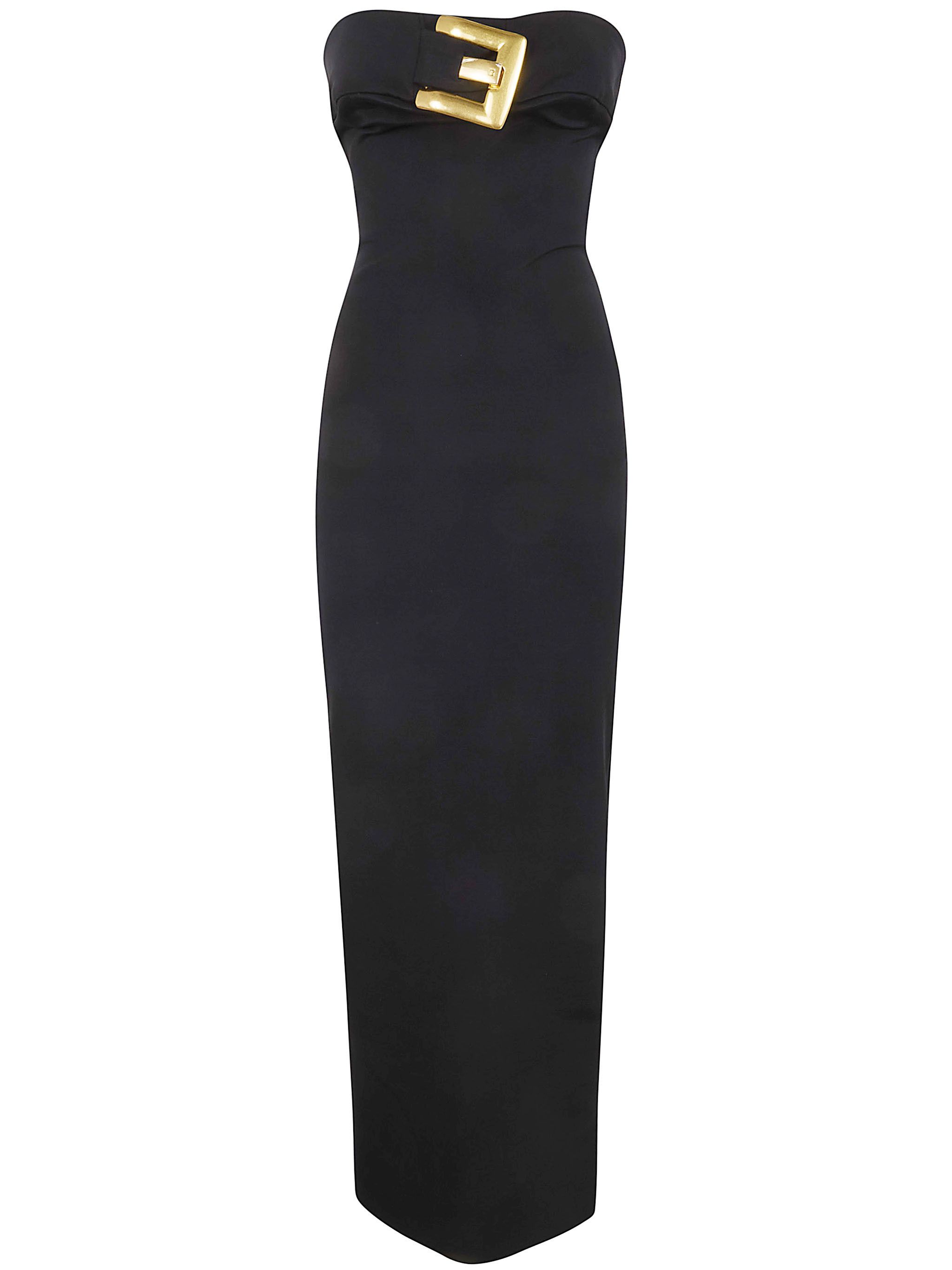 Balmain BELTED BUSTIER COMPACT JERSEY LONG DRESS Size M / US 6-8 / IT 42-44 - 1 Thumbnail