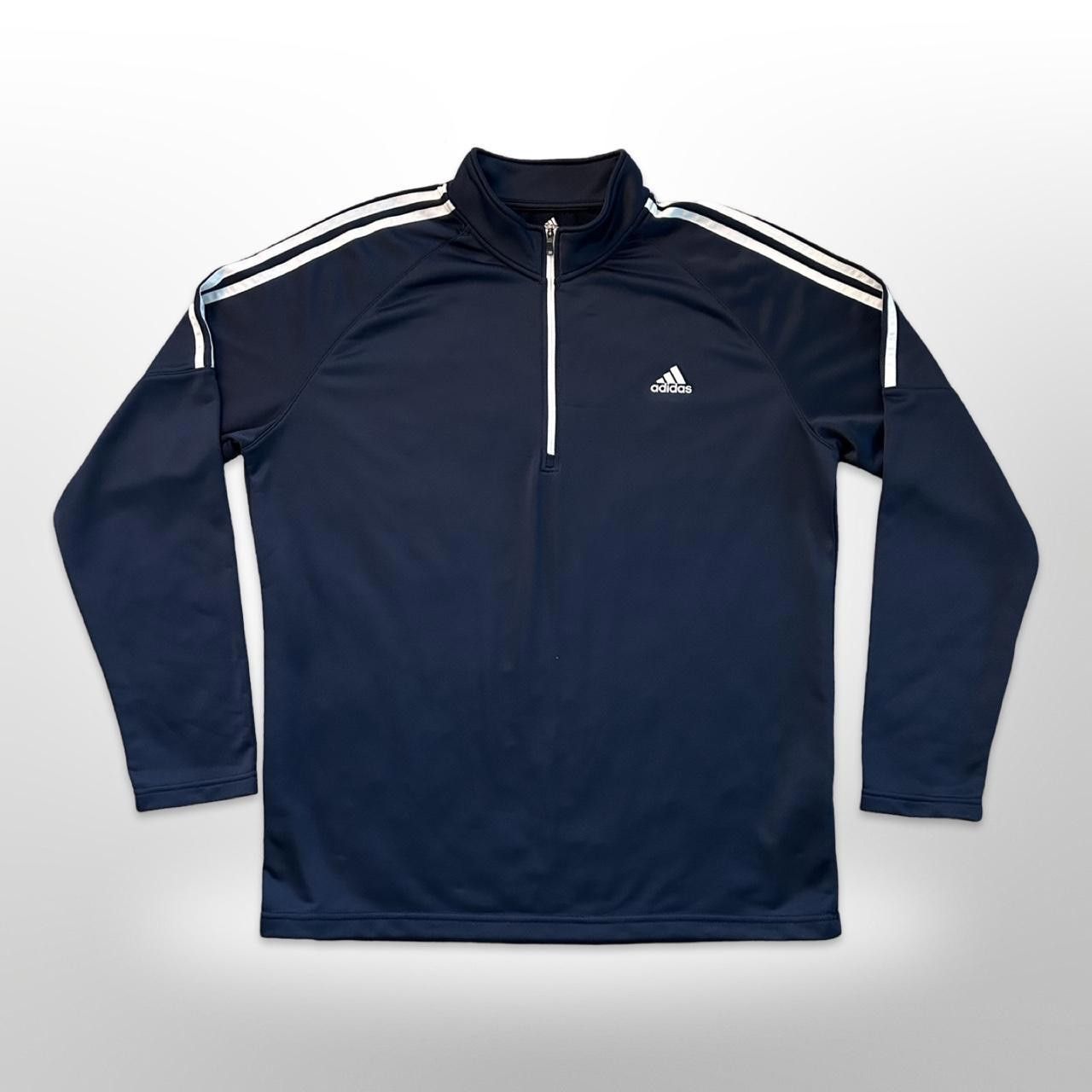 Adidas Adidas Navy Blue Golf 1/4 Zip Long-Sleeve Pullover Size US XL / EU 56 / 4 - 1 Thumbnail