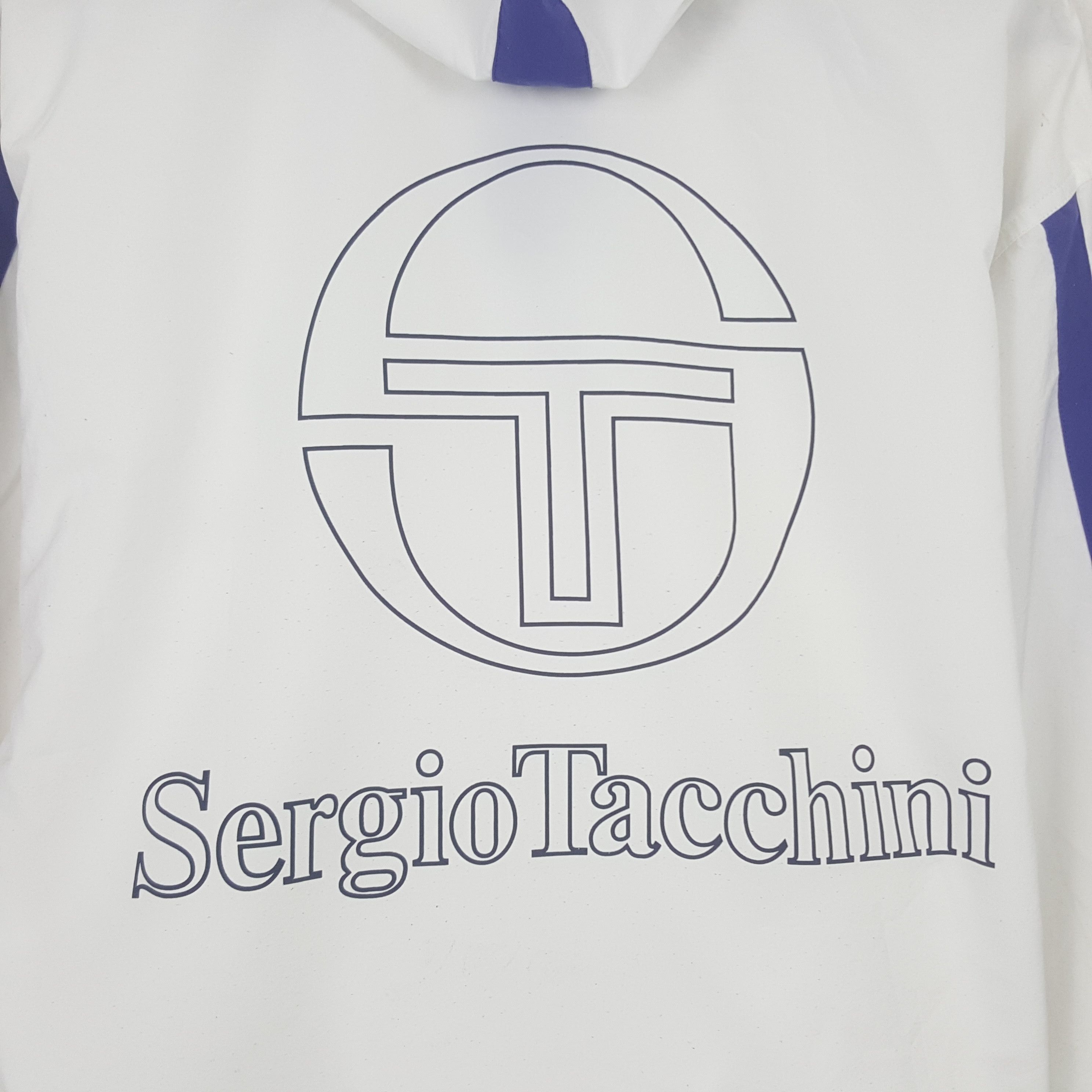 Sergio Tacchini Vintage Sergio Tacchini Windbreaker Jacket Hoodie Size US M / EU 48-50 / 2 - 2 Thumbnail