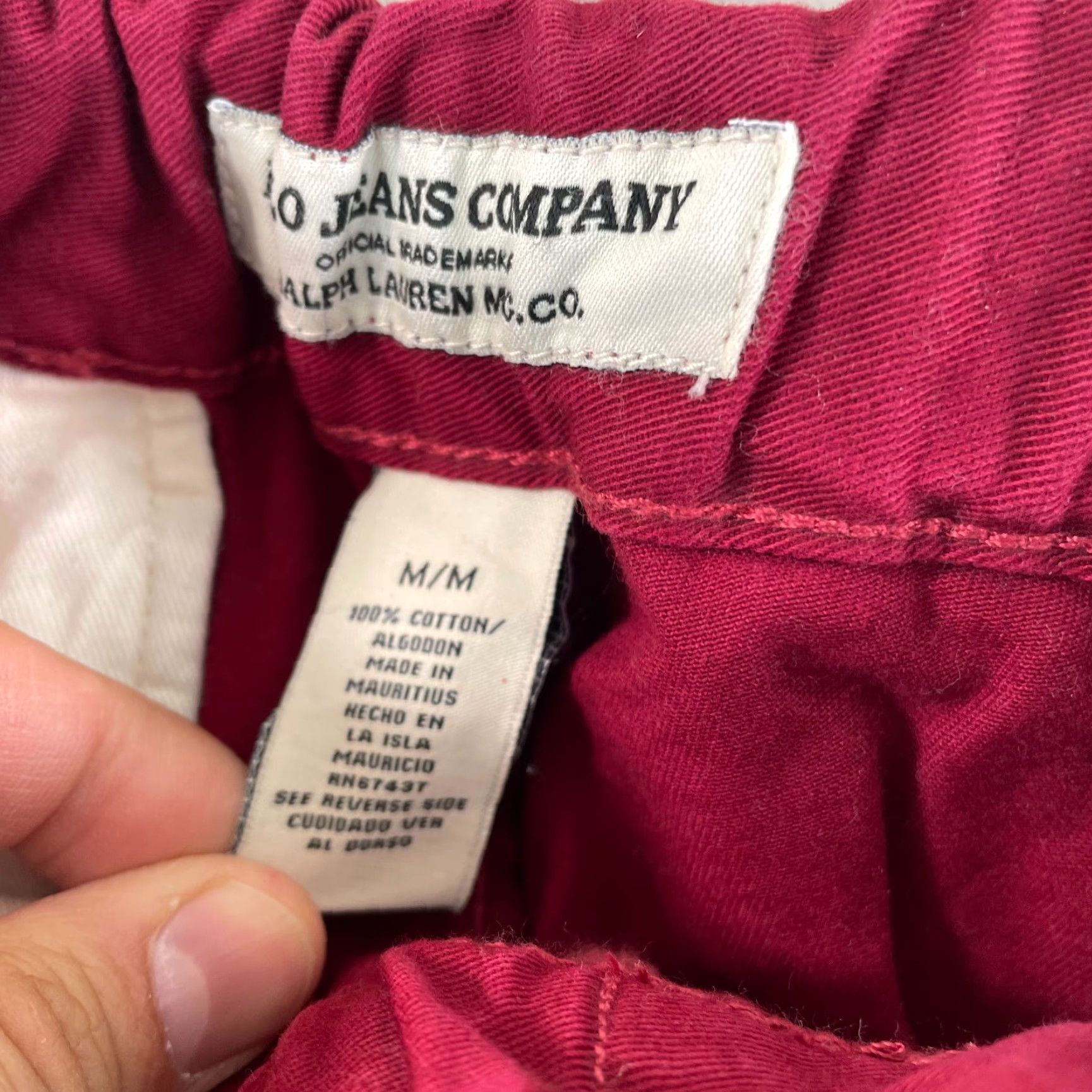 Polo Ralph Lauren Vintage Polo Jeans Co. Ralph Lauren Polo Track Pants Men Medium Ox Blood NWOT Size US M / EU 48-50 / 2 - 2 Thumbnail