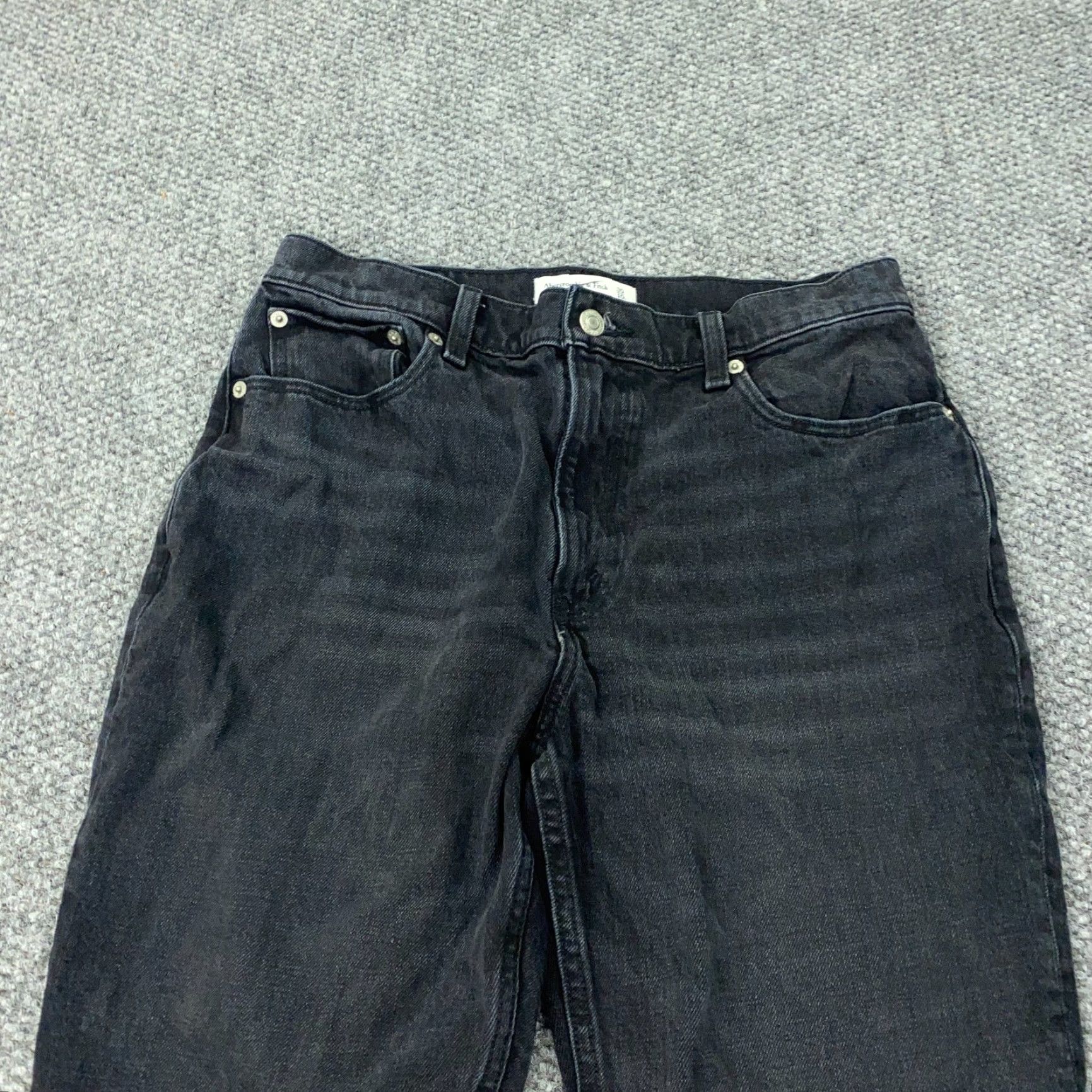 Abercrombie & Fitch Abercrombie & Fitch Jeans Womens Size 10 Skinny High Rise Black Denim 5-Pocket Stretch Size 30" / US 8 / IT 44 - 2 Thumbnail