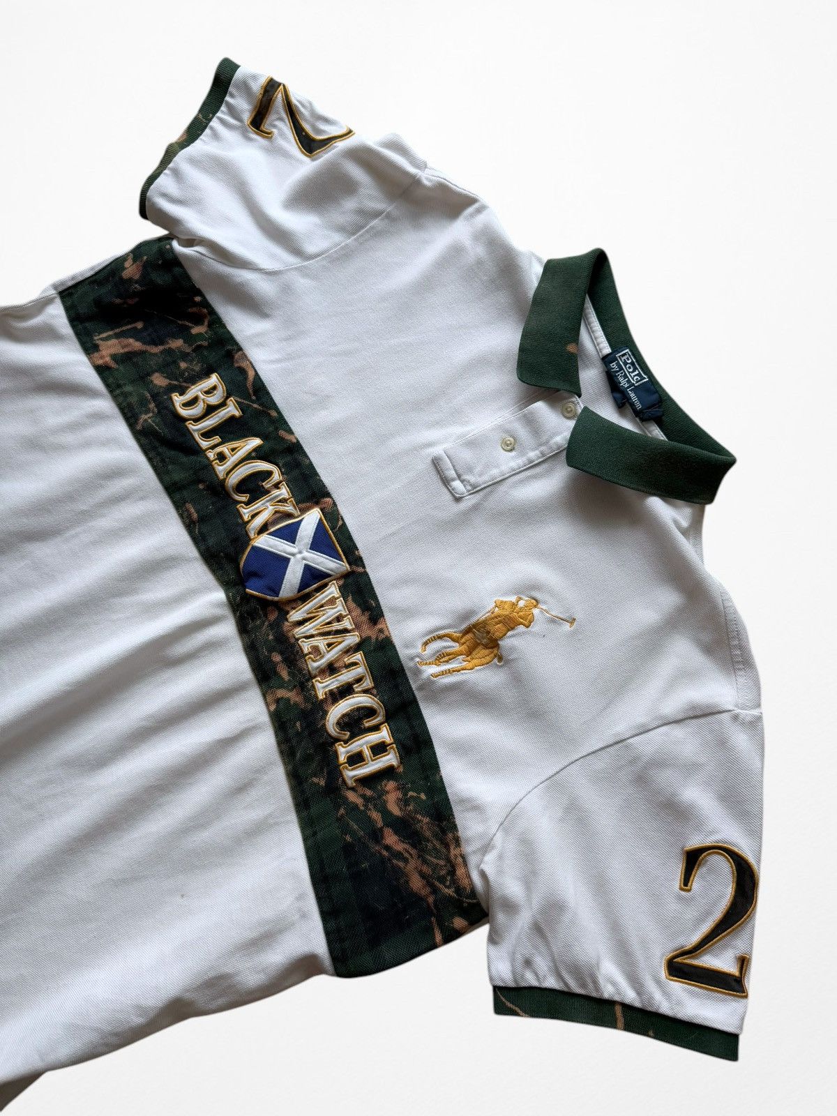 Polo Ralph Lauren Polo Ralph Lauren Black Watch Scotland Custom made polo tee Size US XXL / EU 58 / 5 - 5 Thumbnail